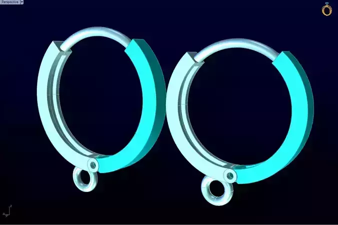 Earring ring Circle - N219