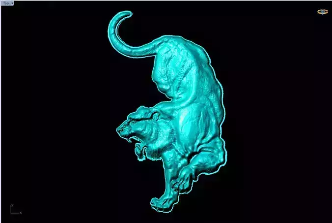 Tiger for jewelry - Tiger for ring - Tiger for pendant - N237