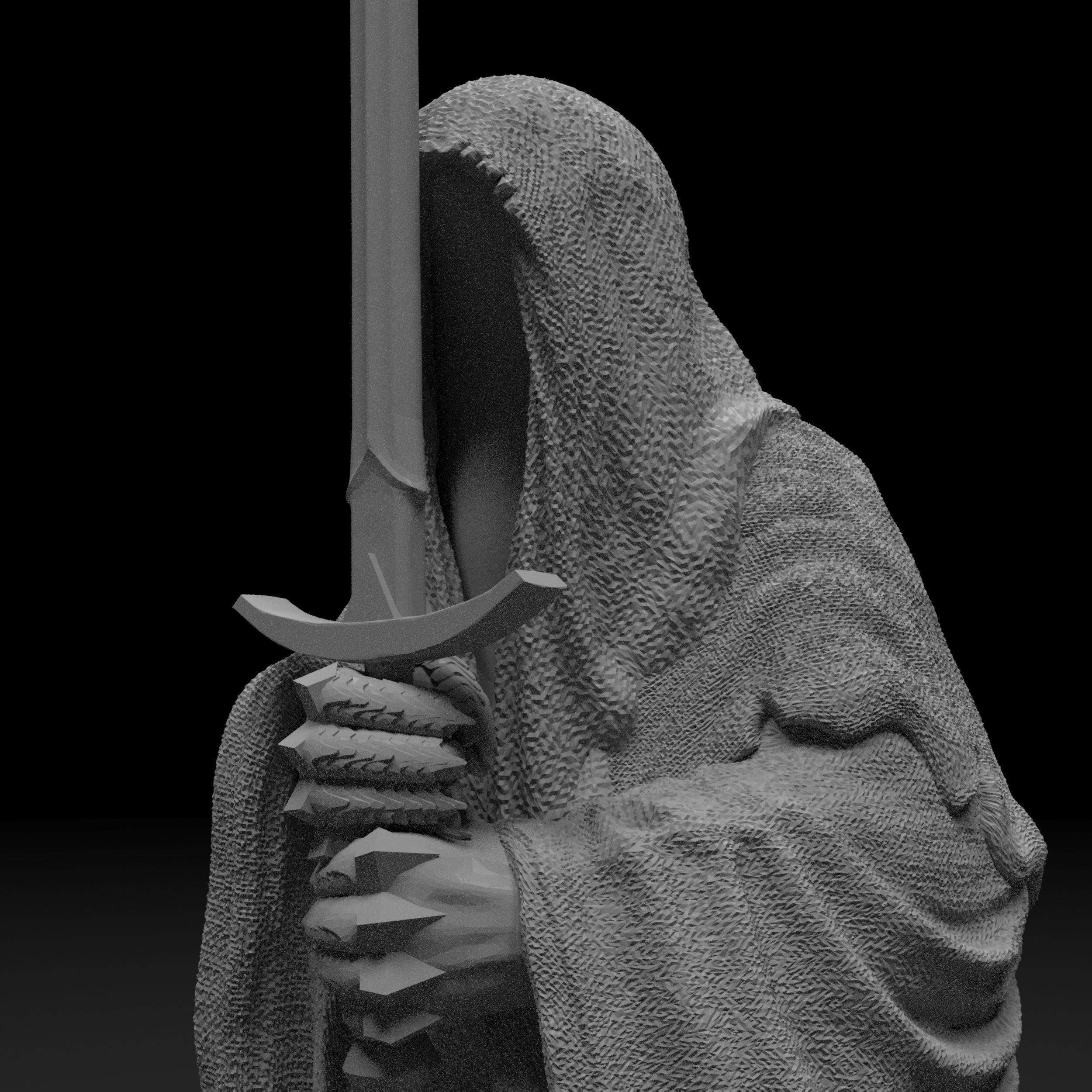 Nazgul Lord of the Rings 3d Model Stl File 3D print model 3D print model_11