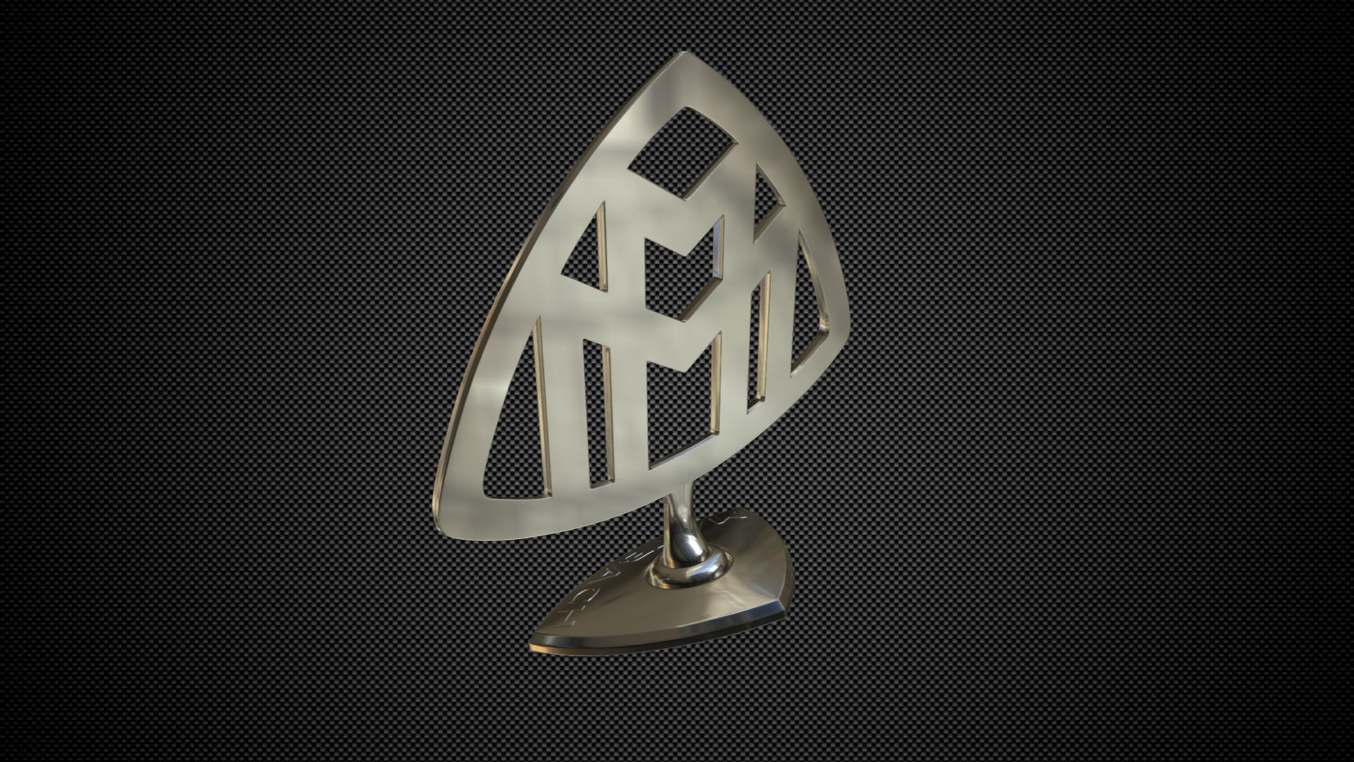 maybach logo 3D model_2