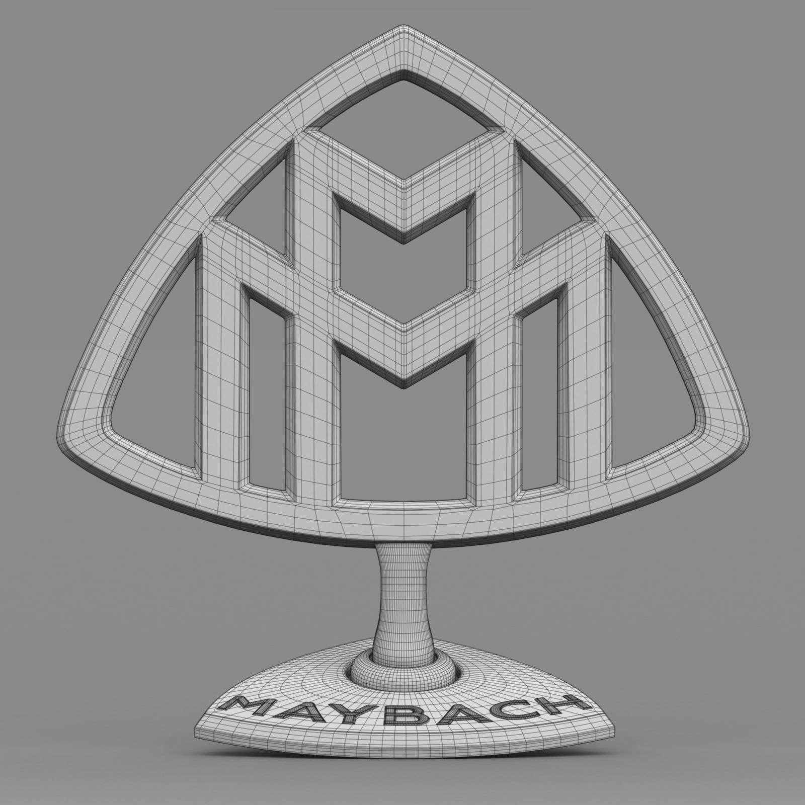 maybach logo 3D model_7