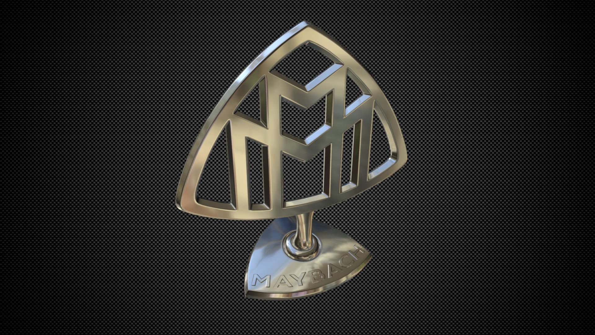 maybach logo 3D model_4