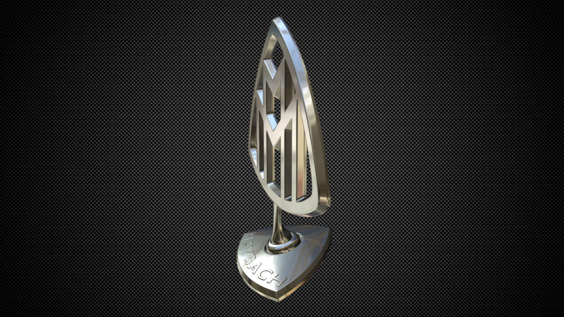 maybach logo 3D model_1