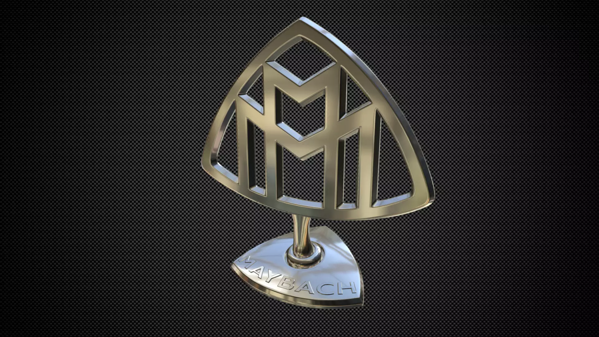 maybach logo 3D model_0