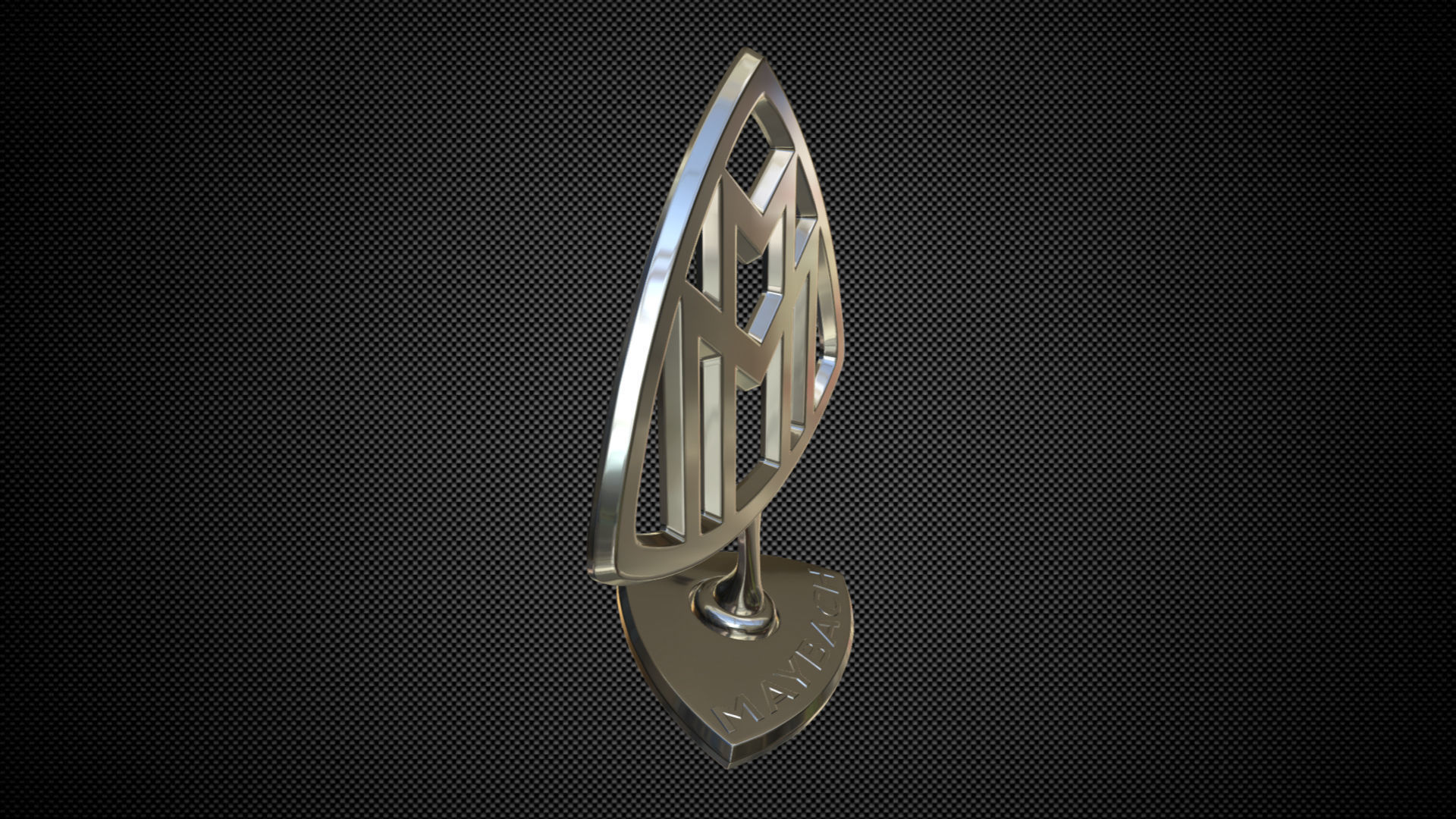 maybach logo 3D model_3