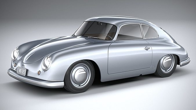 Porsche 356 Coupe split 1951 3D model