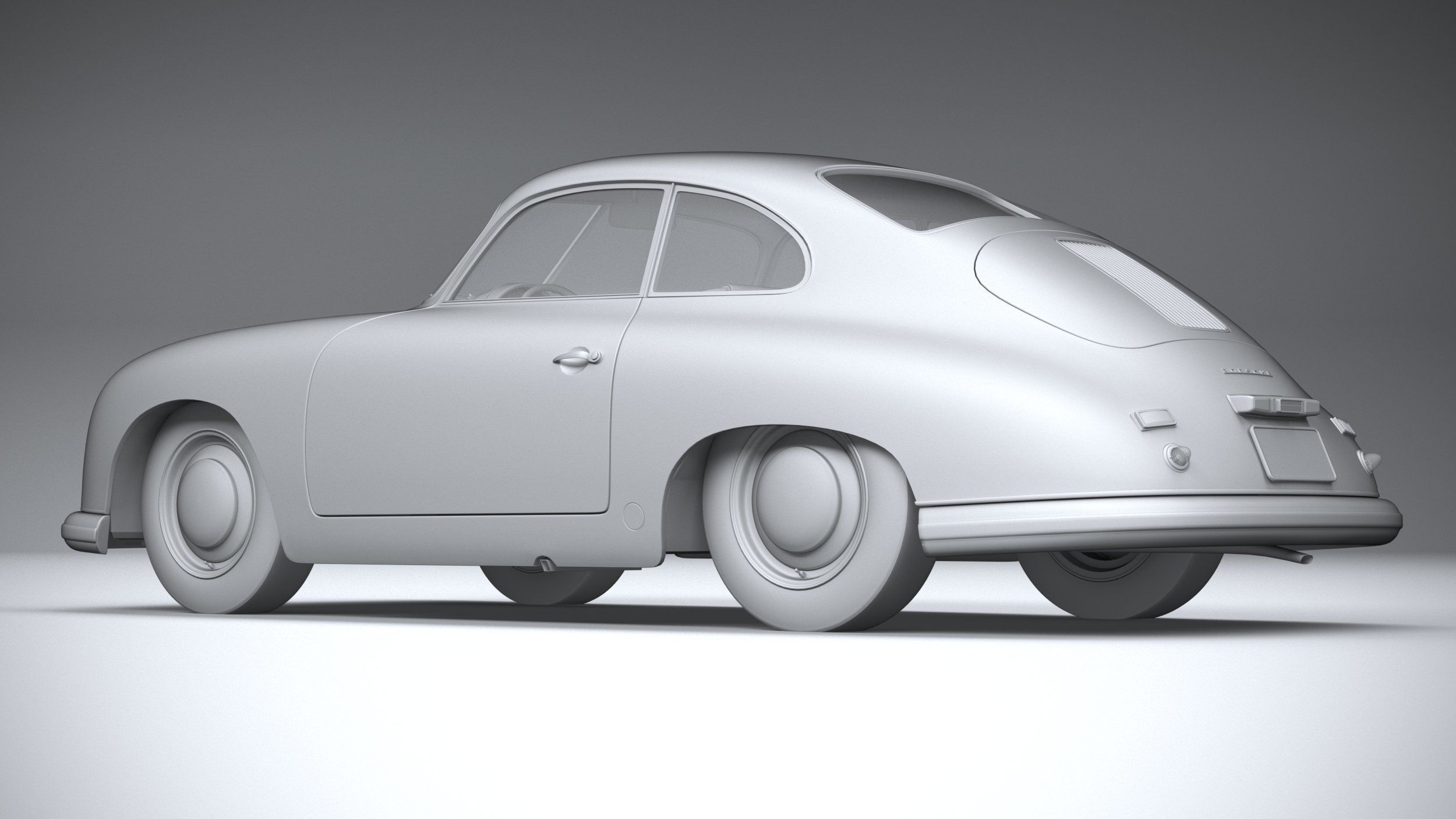 Porsche 356 Coupe split 1951 3D model_21