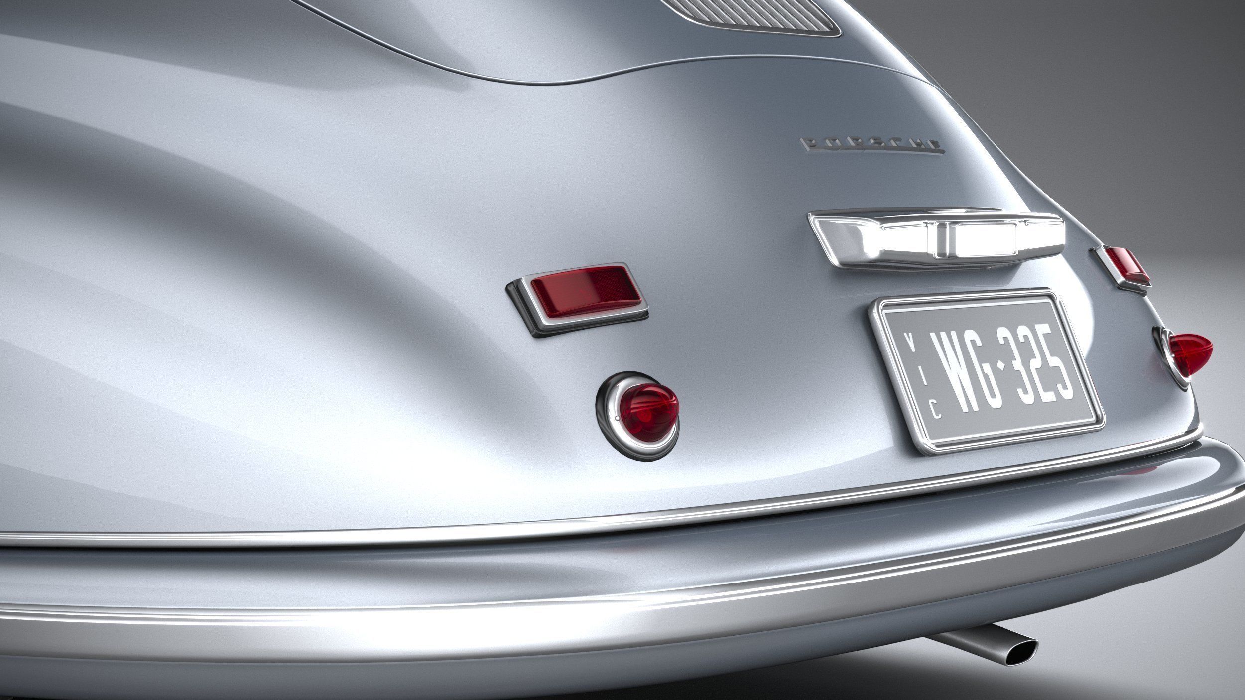 Porsche 356 Coupe split 1951 3D model_15