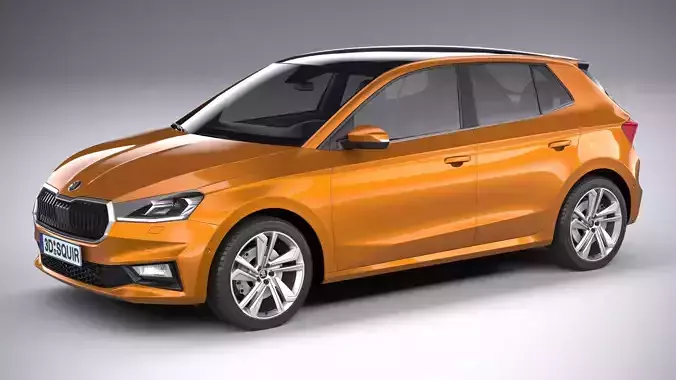 Skoda Fabia 2022 3D model