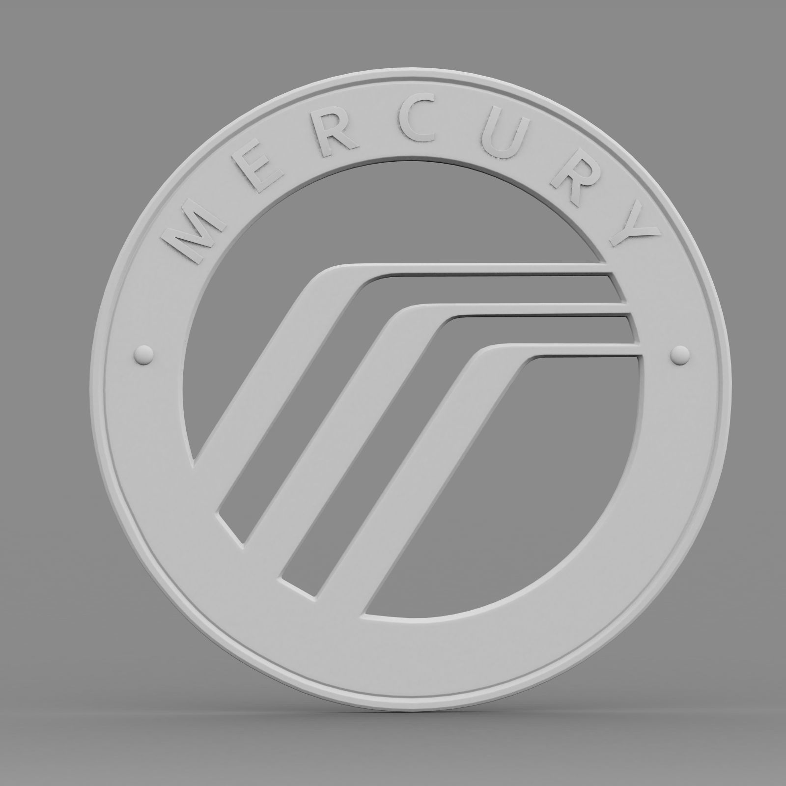 mercury logo 3D model_6