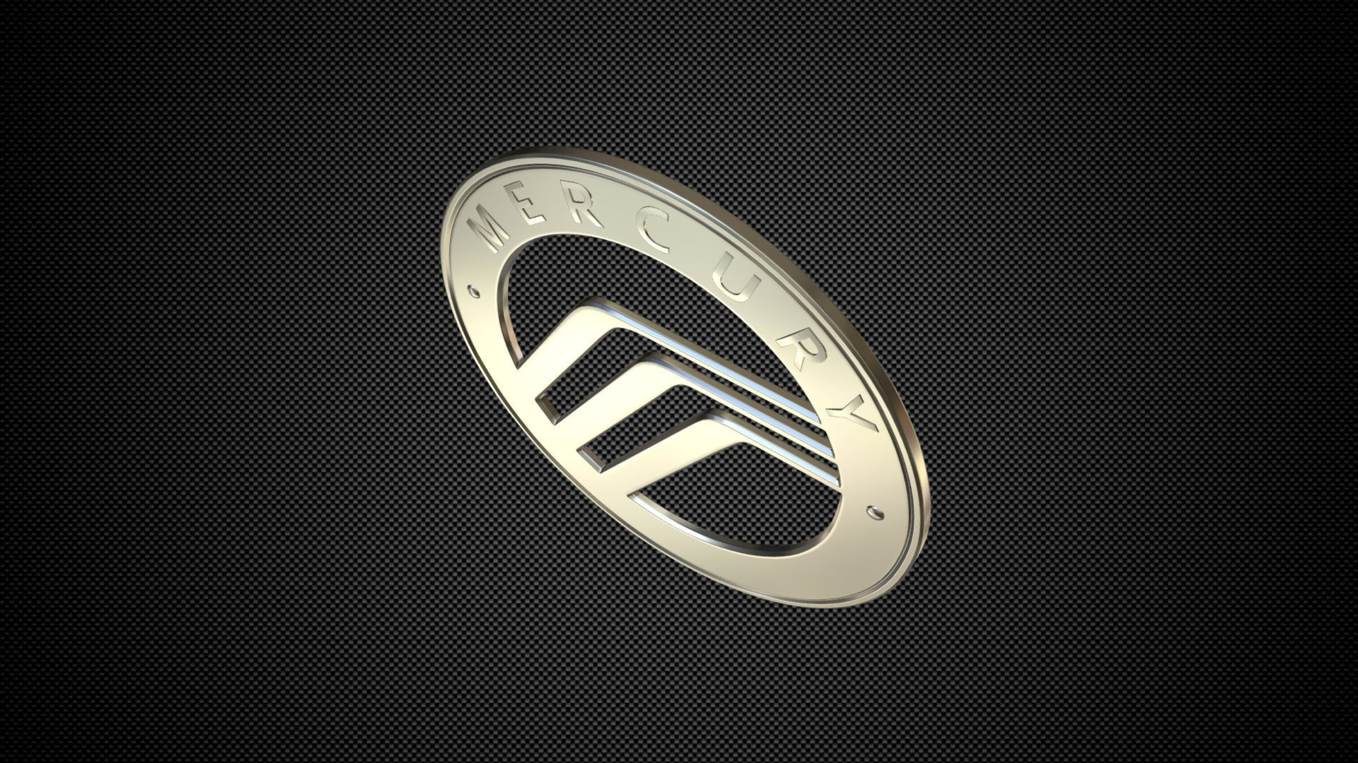 mercury logo 3D model_5