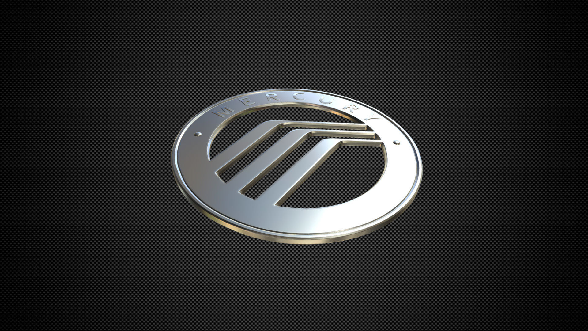 mercury logo 3D model_4