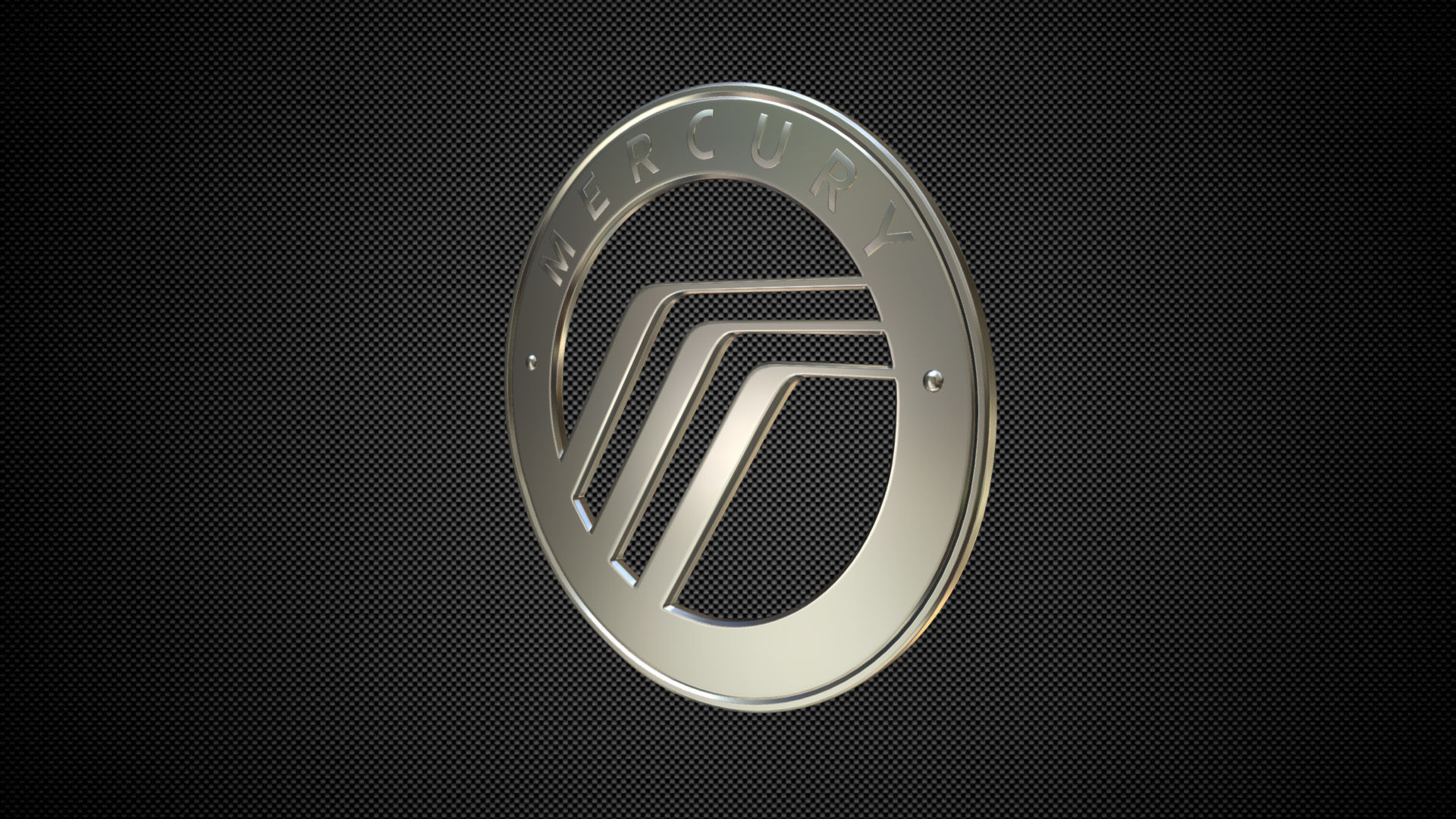 mercury logo 3D model_2