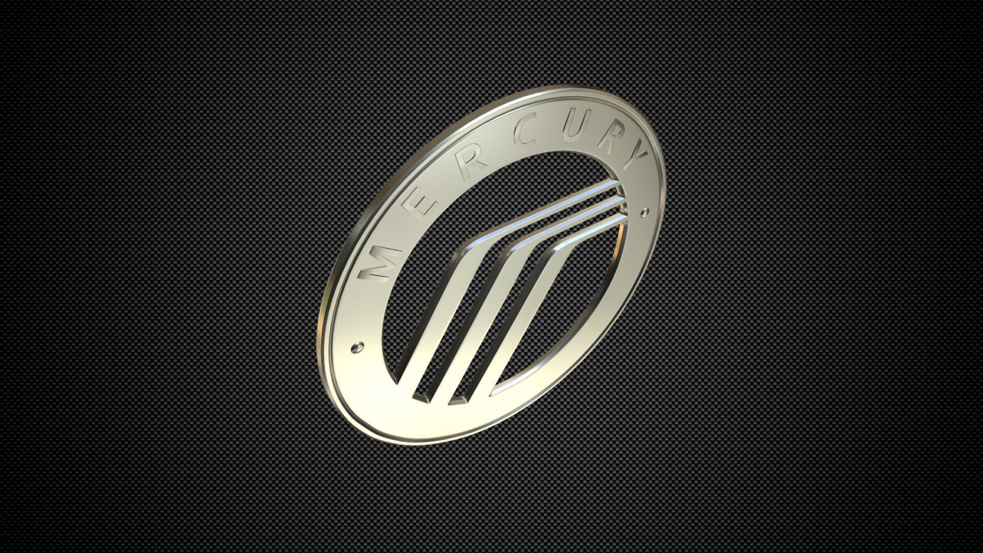 mercury logo 3D model_3