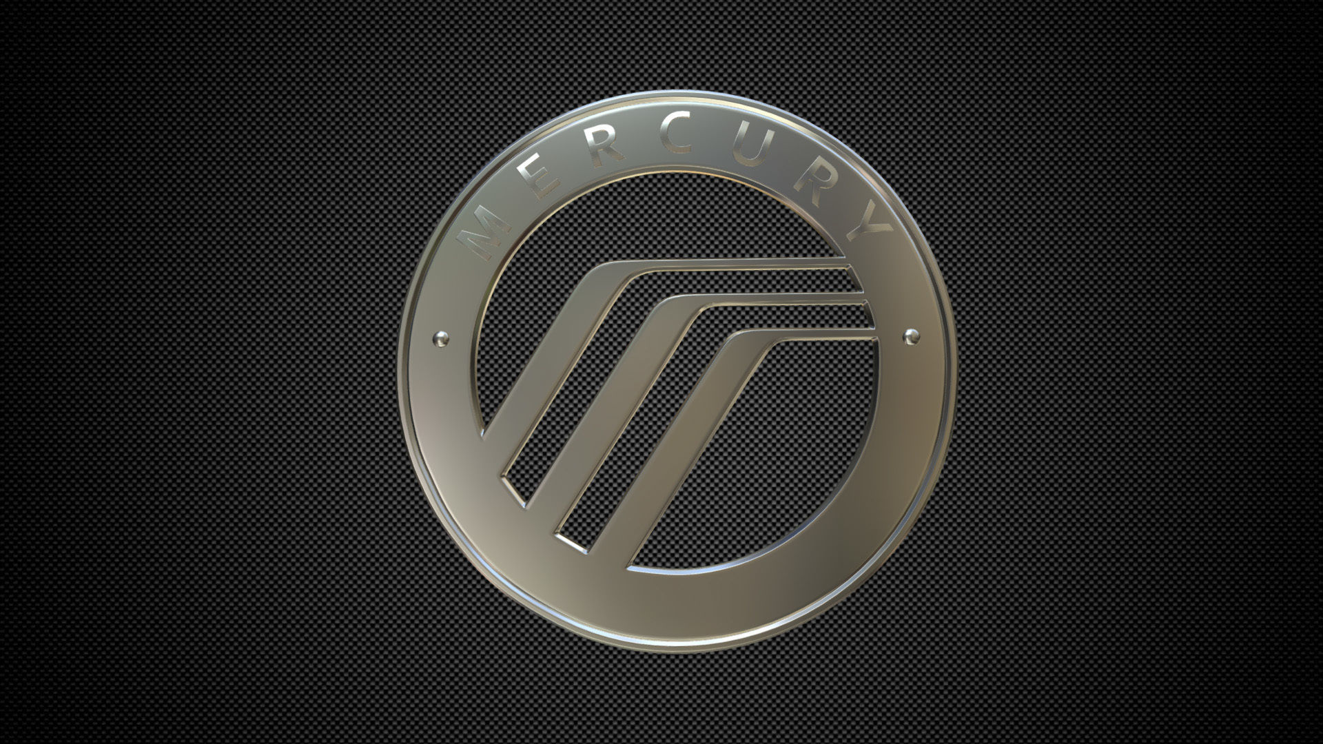 mercury logo 3D model_1