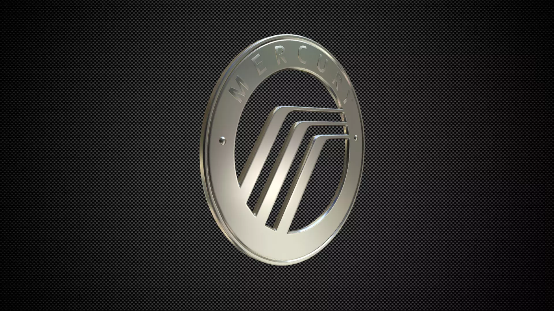 mercury logo 3D model_0
