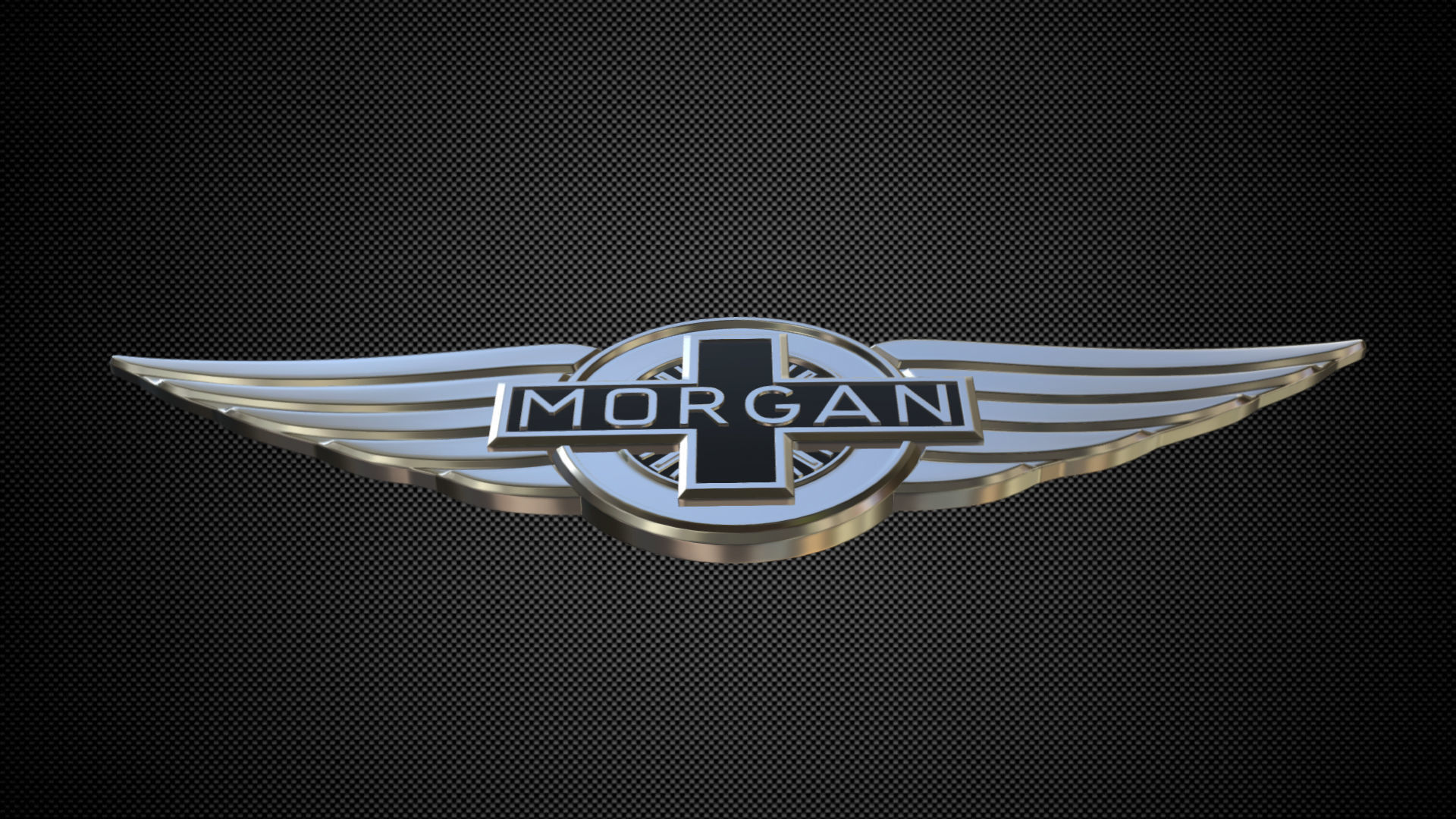 morgan logo 3D model_5