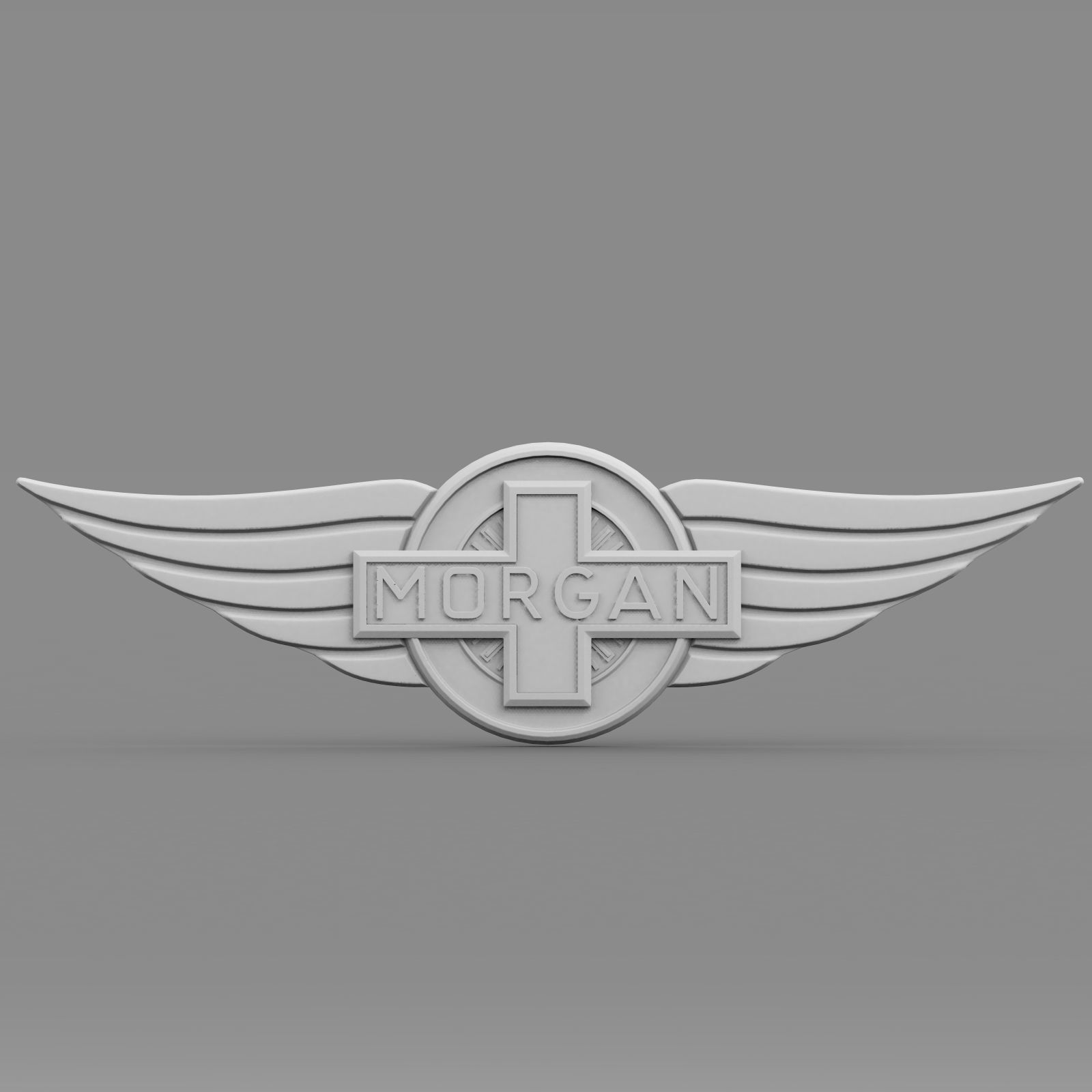 morgan logo 3D model_7