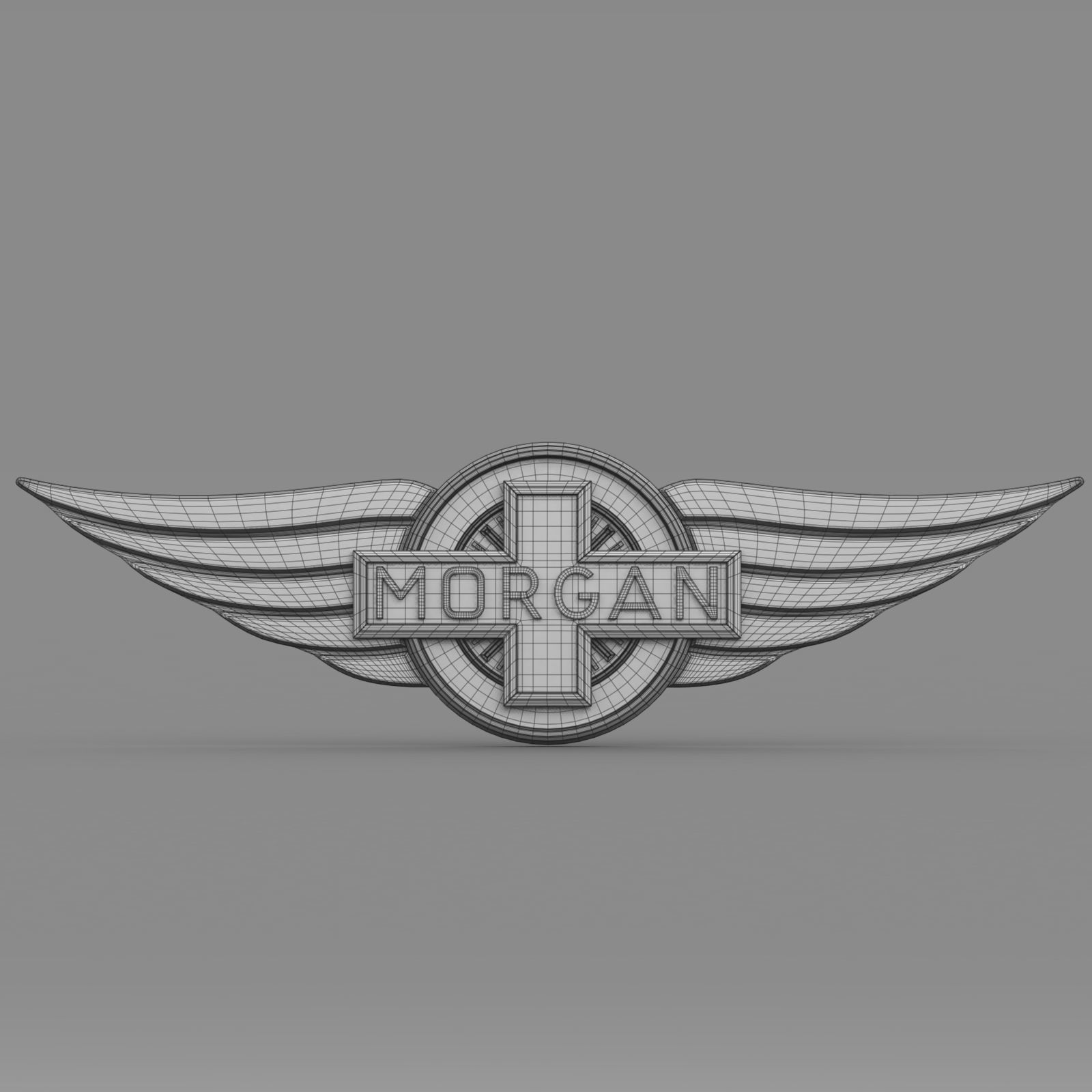 morgan logo 3D model_6
