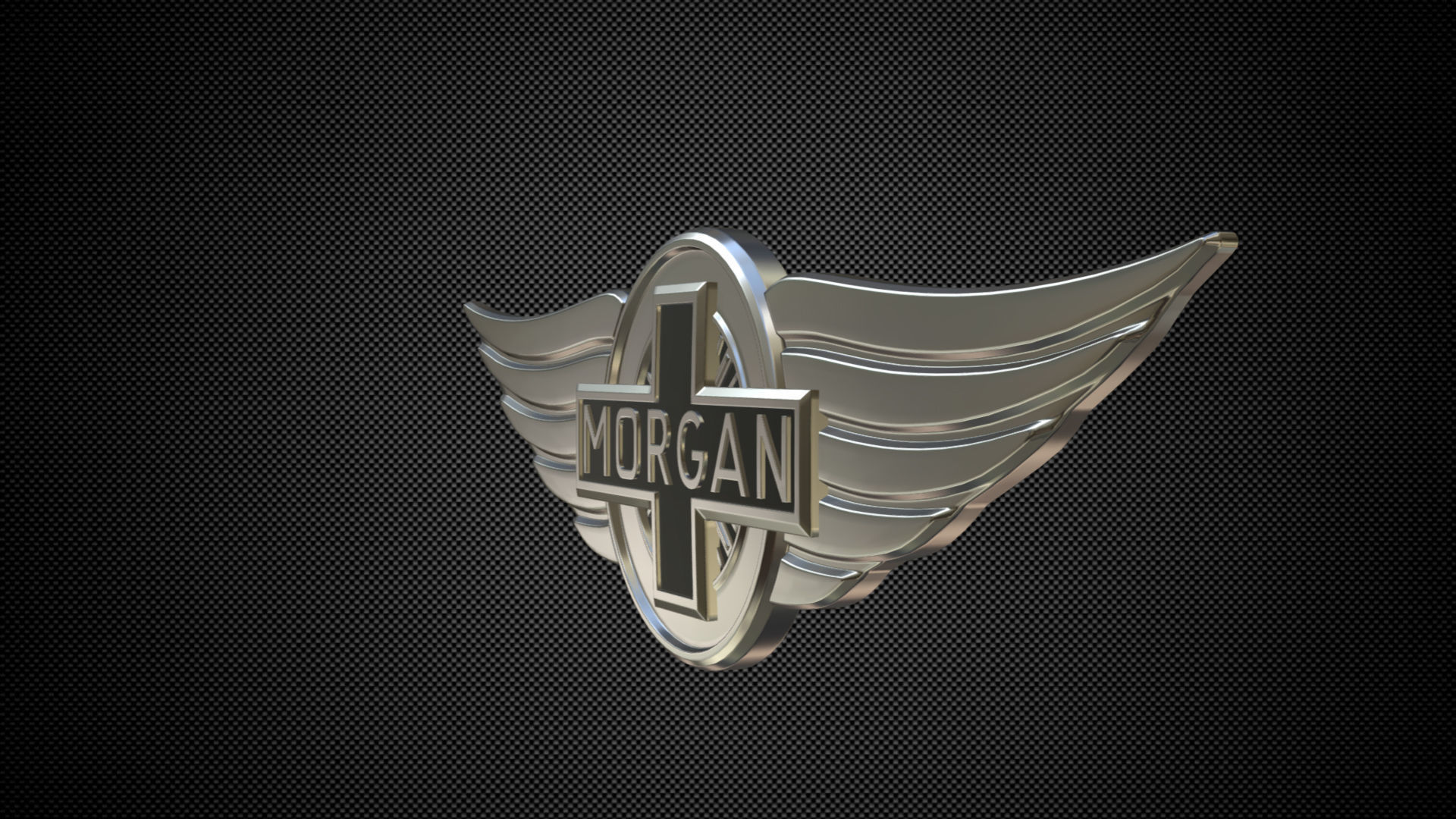 morgan logo 3D model_2