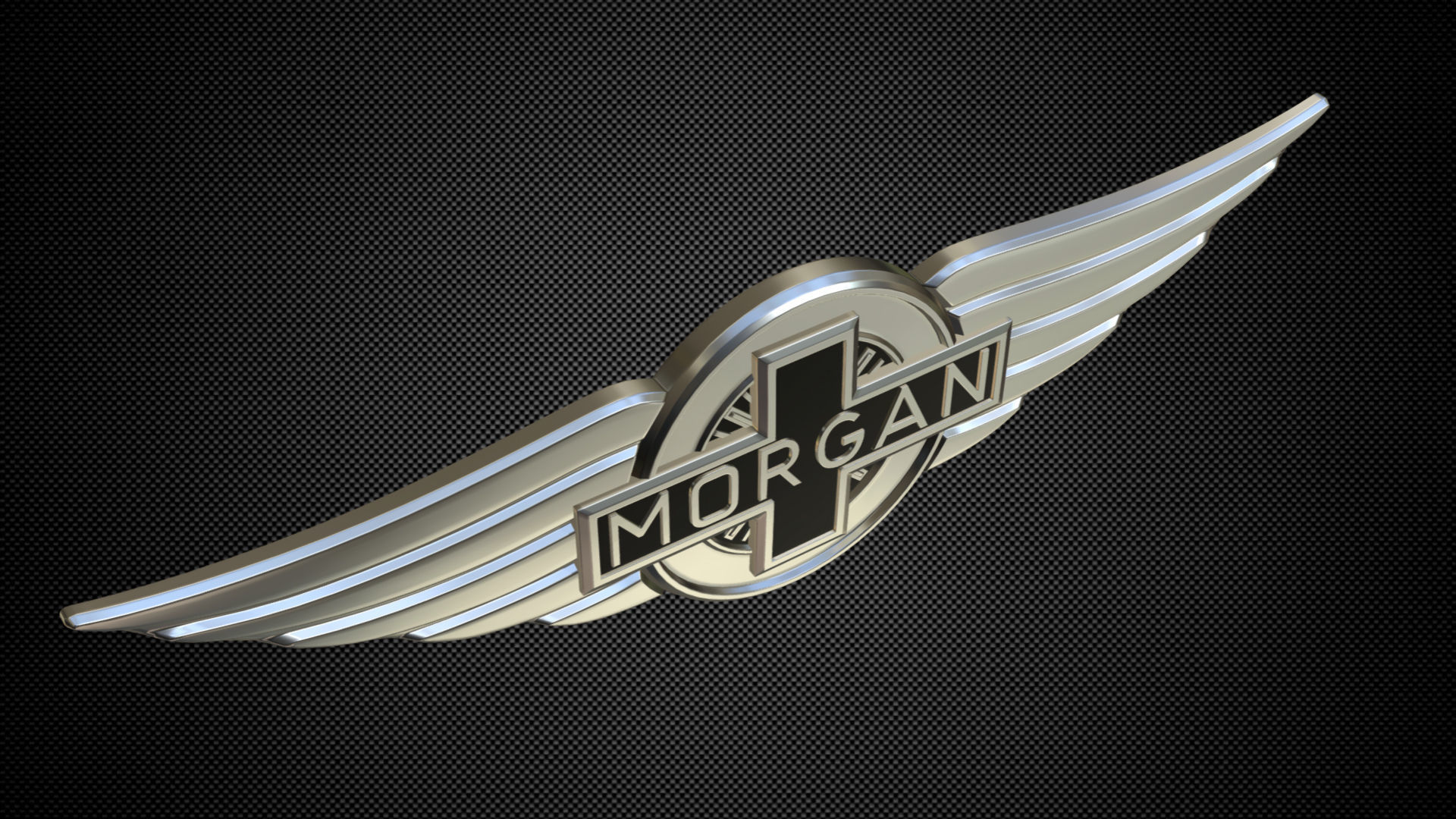 morgan logo 3D model_3