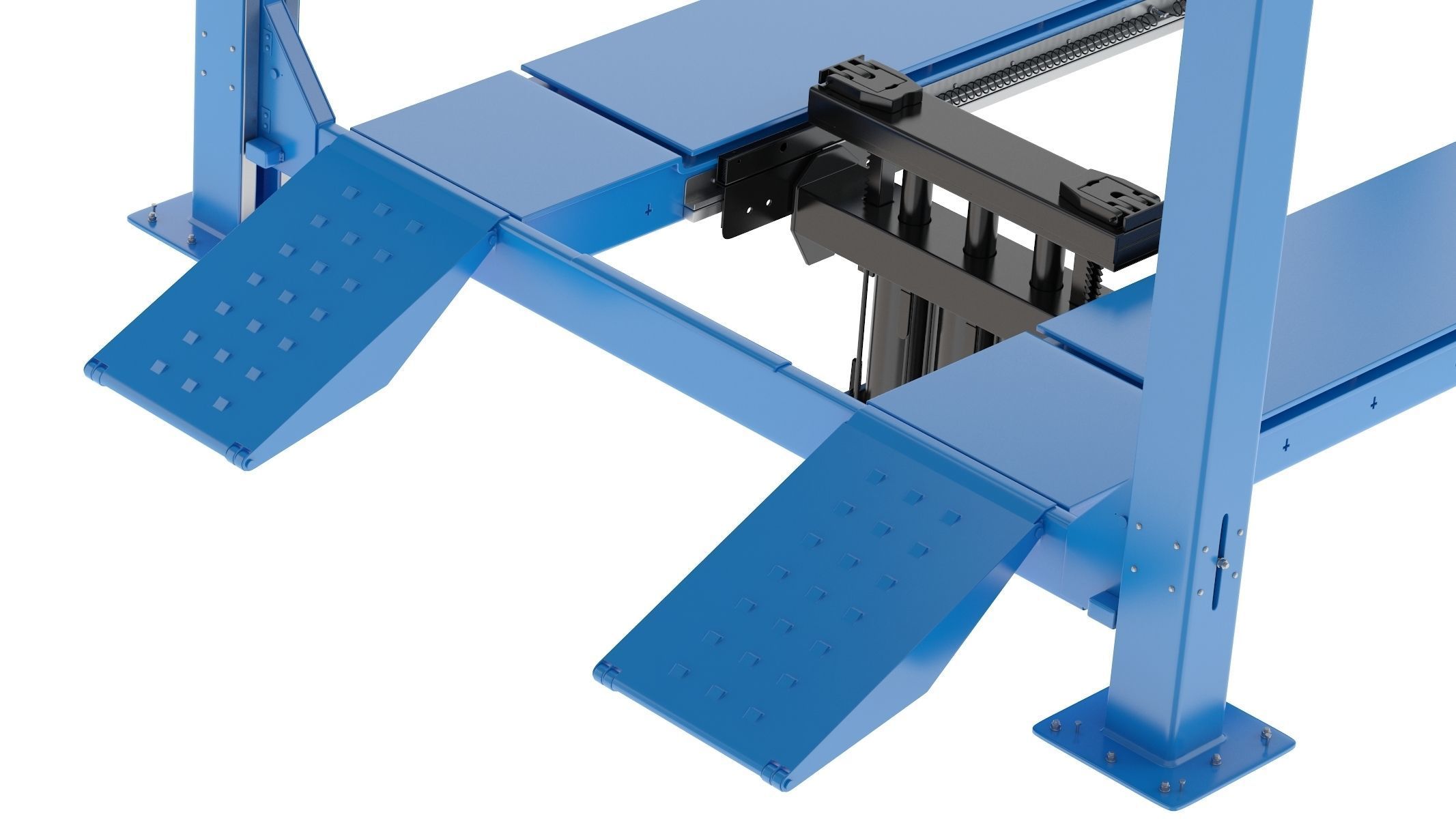 4 Post Car Lift Generic 3D model_7