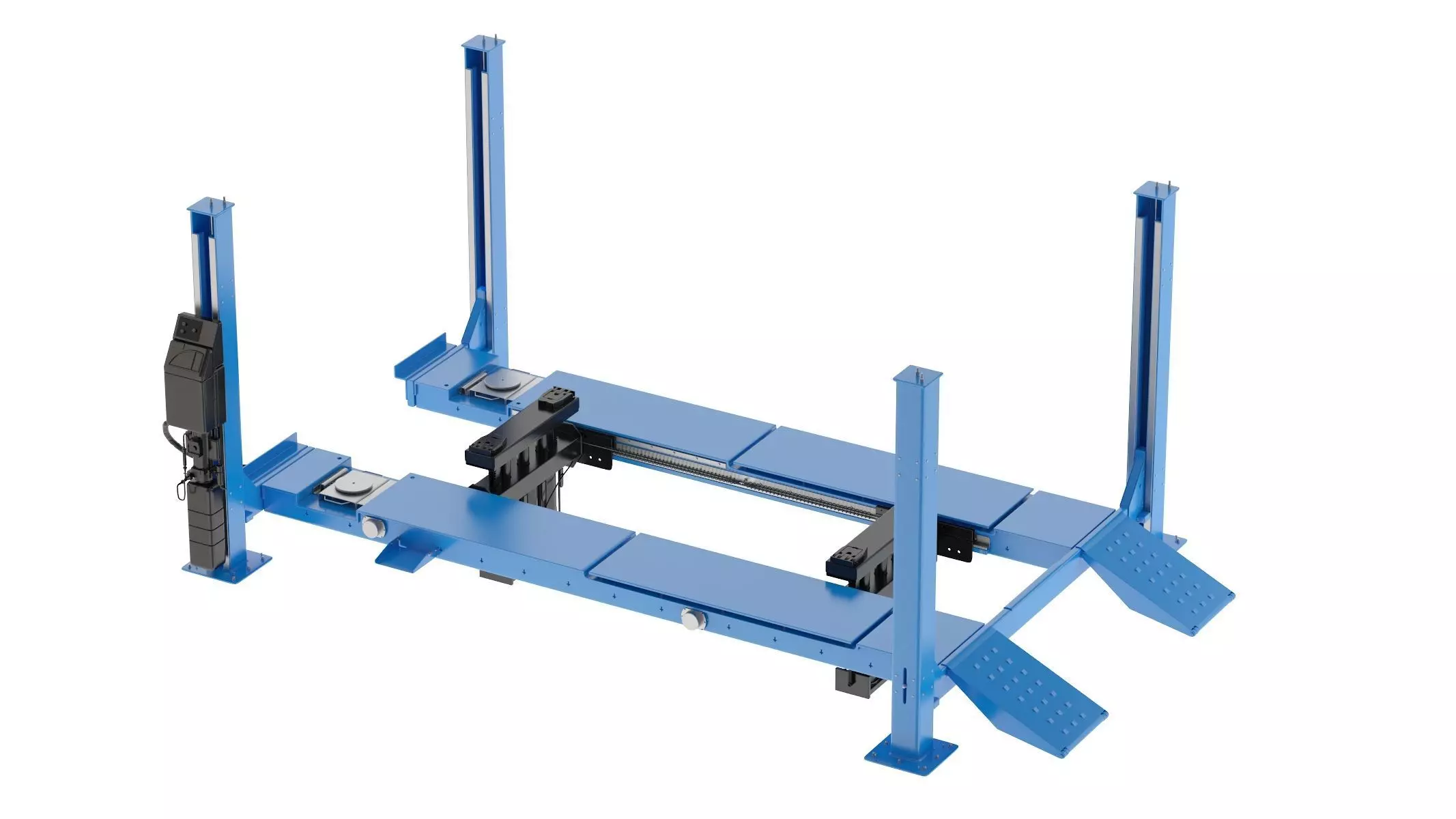 4 Post Car Lift Generic 3D model_0