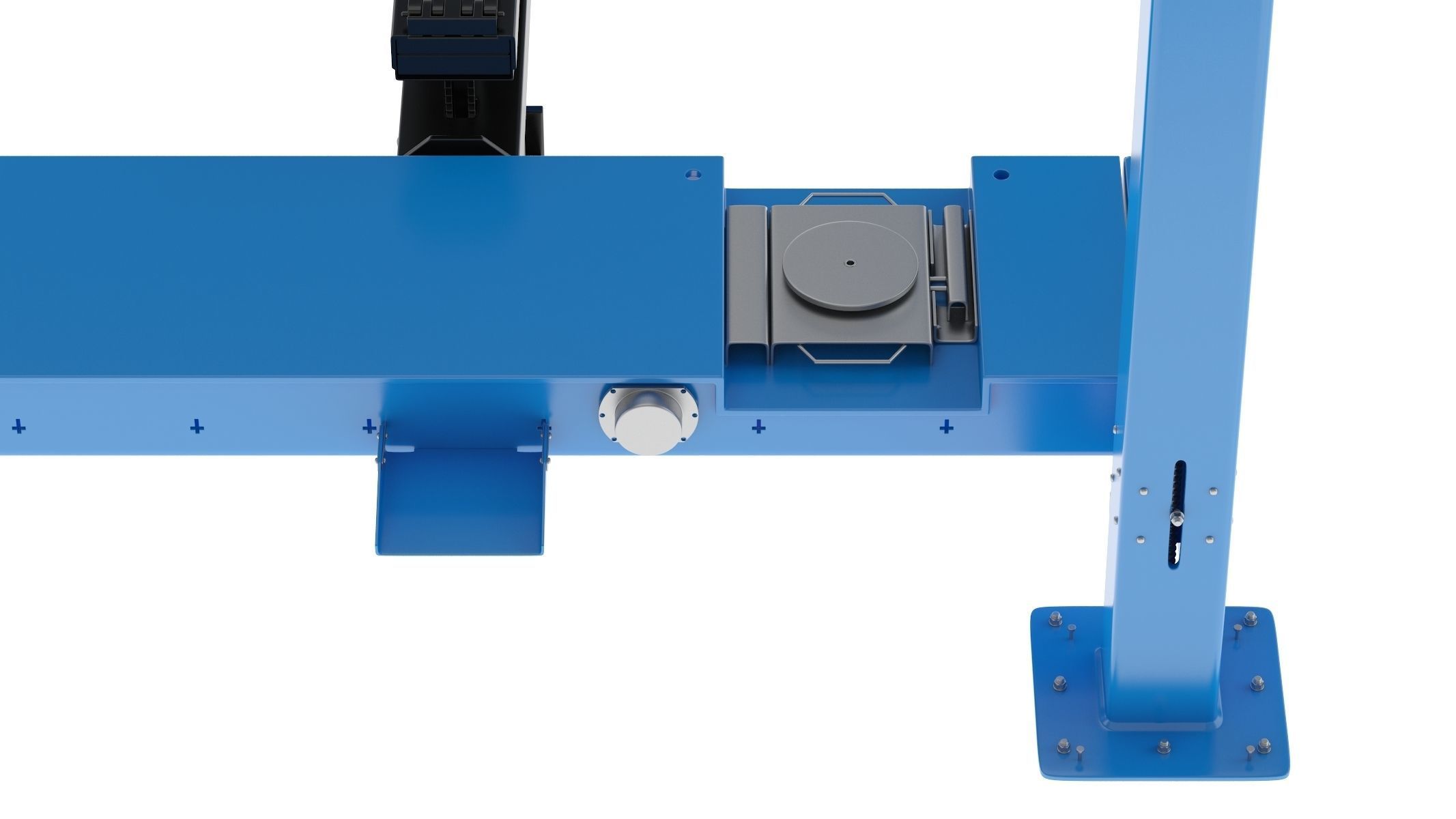 4 Post Car Lift Generic 3D model_5