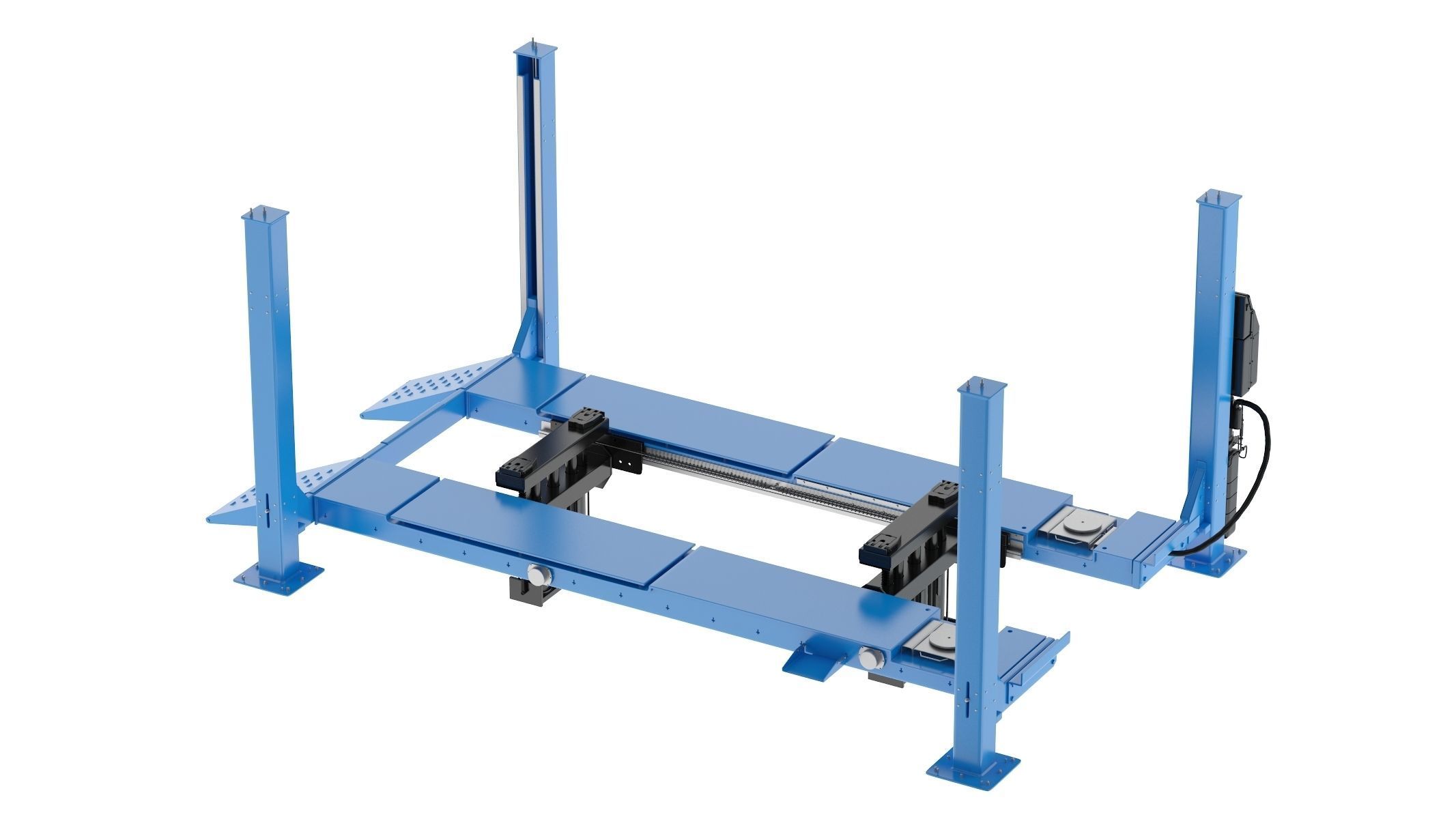 4 Post Car Lift Generic 3D model_3