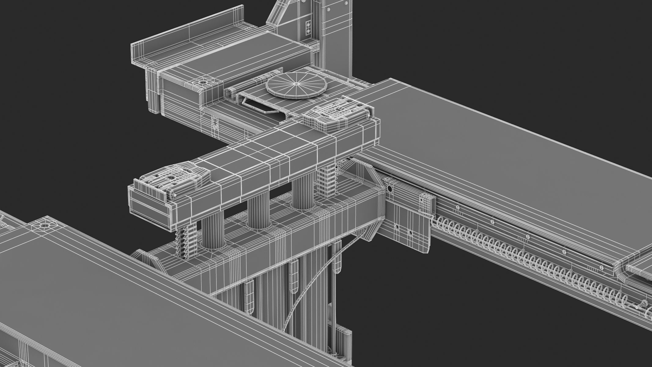 4 Post Car Lift Generic 3D model_19