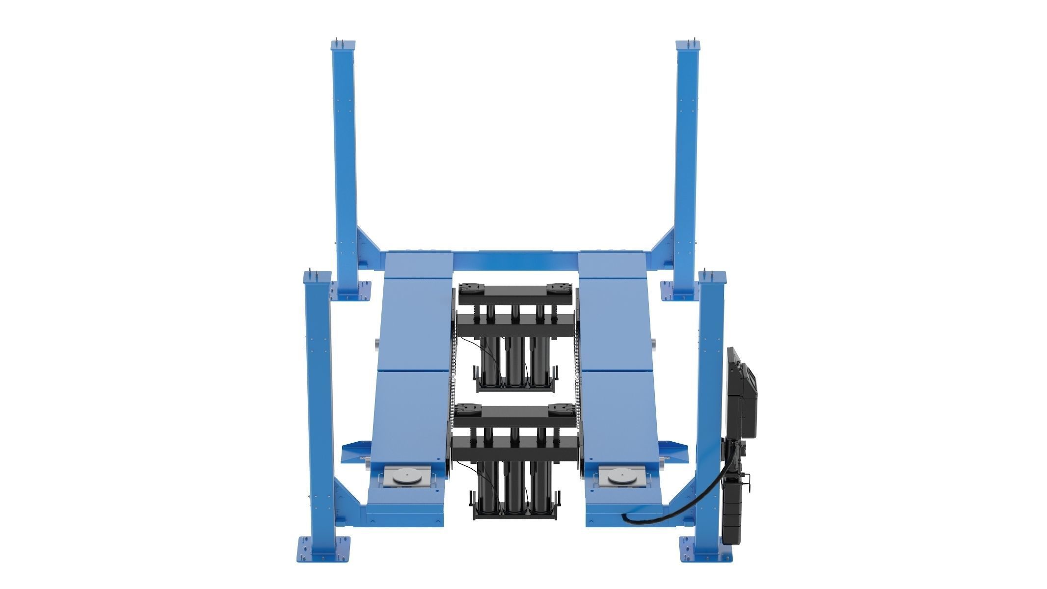 4 Post Car Lift Generic 3D model_2