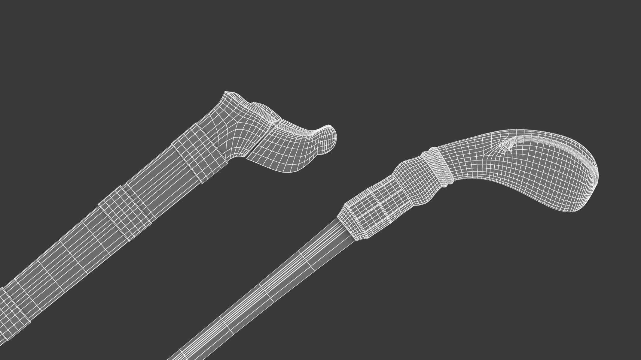 Badik Sword Low-poly 3D model_18