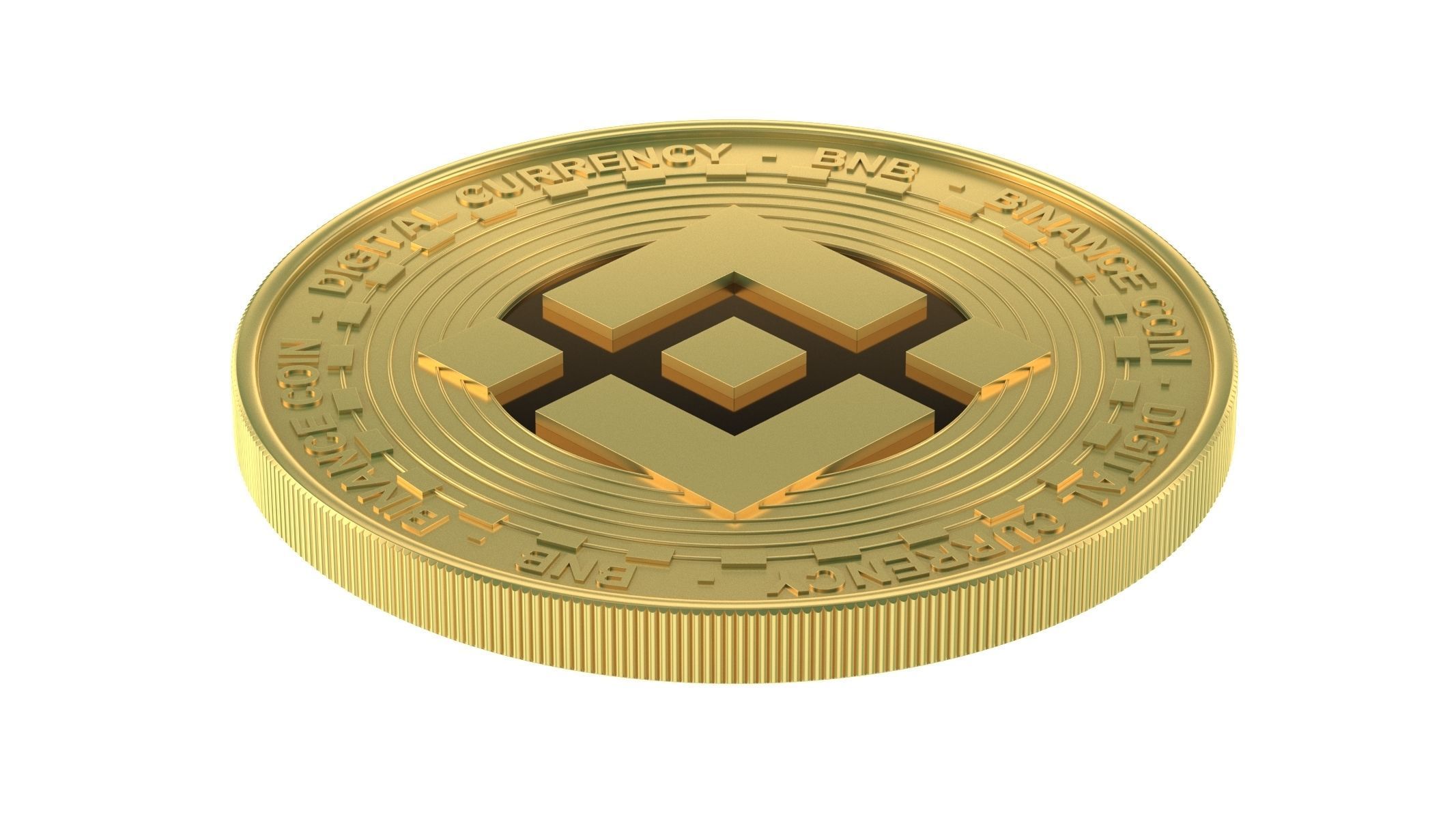 Binance Coin 3D model_2