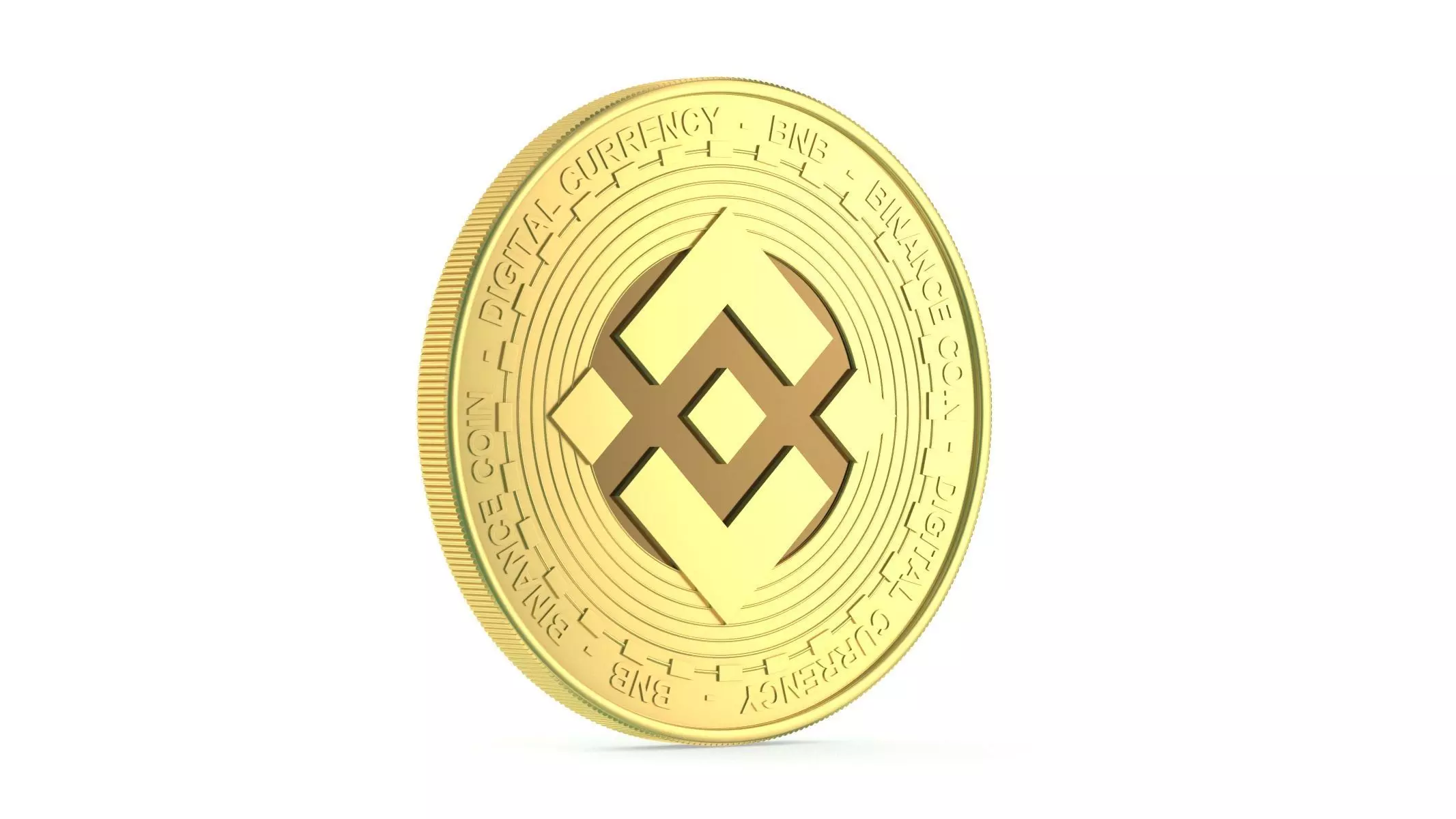 Binance Coin 3D model_0