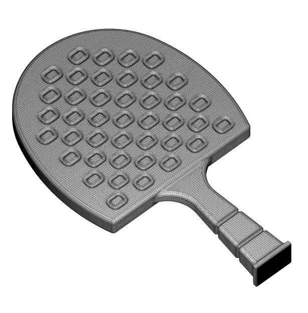 Kids Table Tennis Racket 3D print model_3