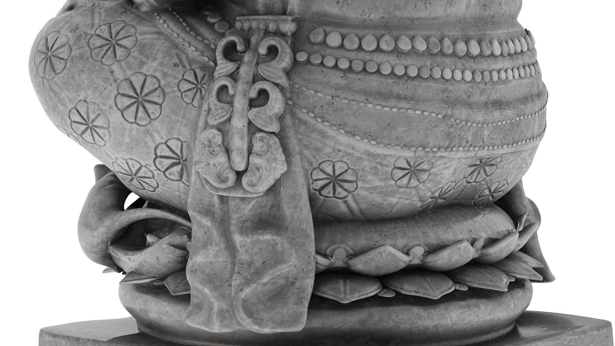 Ganesha Statue Low-poly 3D model_7