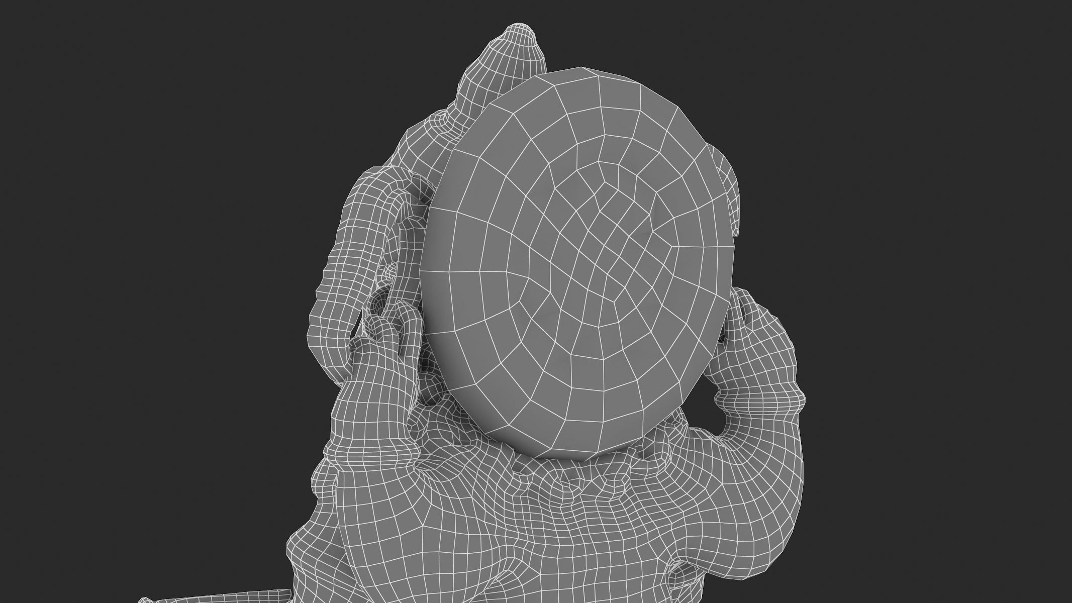 Ganesha Statue Low-poly 3D model_18