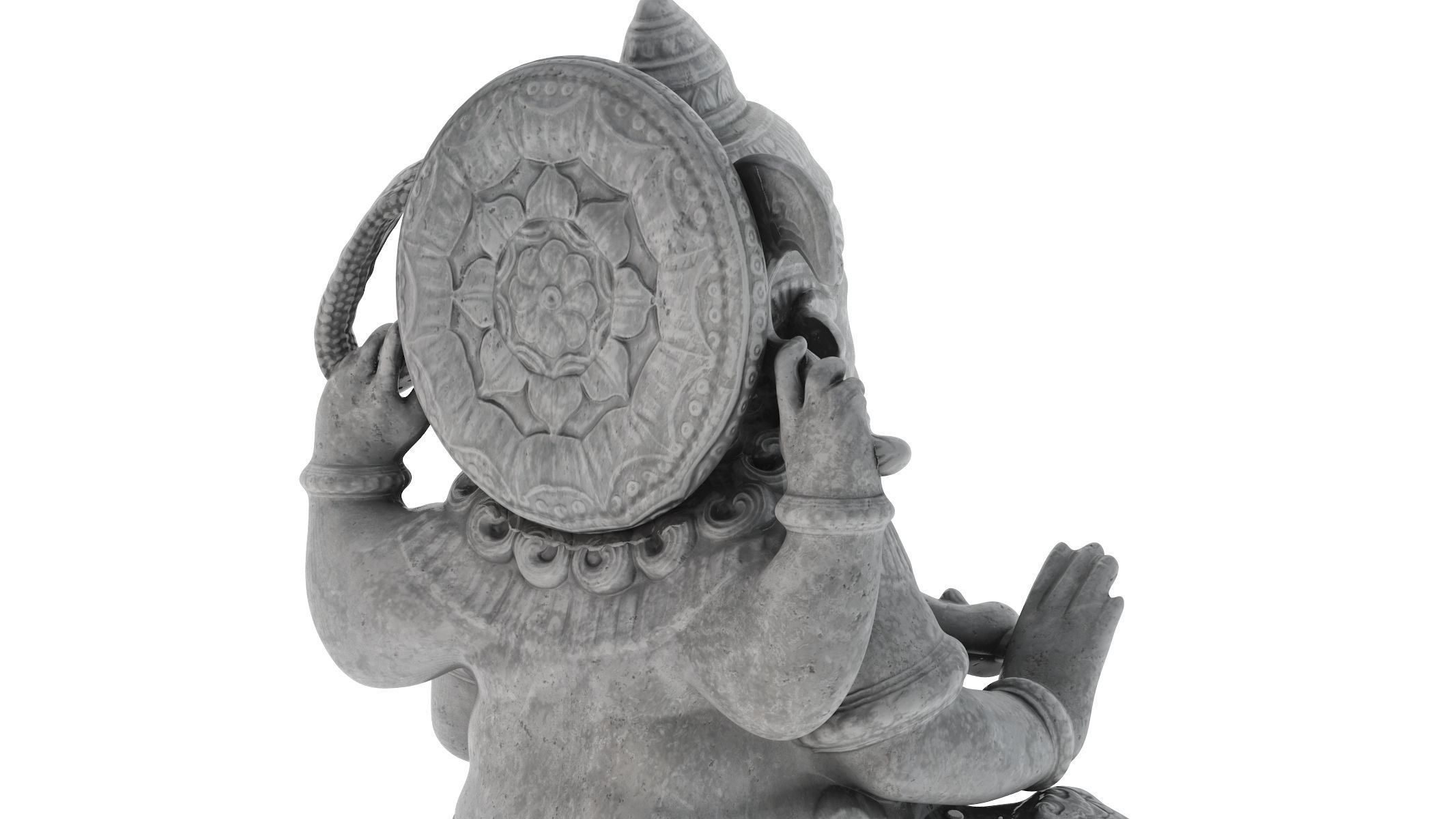 Ganesha Statue Low-poly 3D model_6