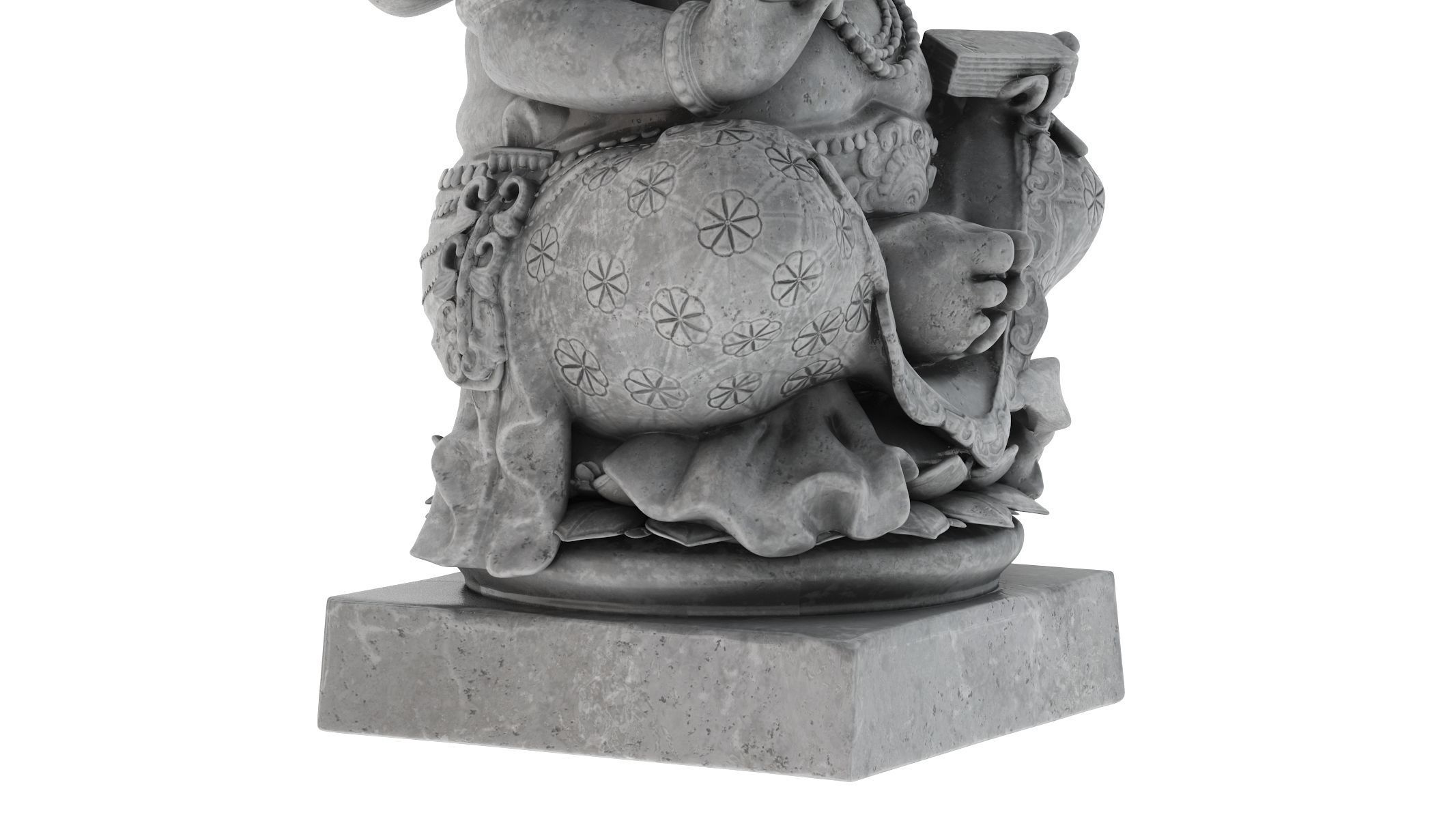 Ganesha Statue Low-poly 3D model_5
