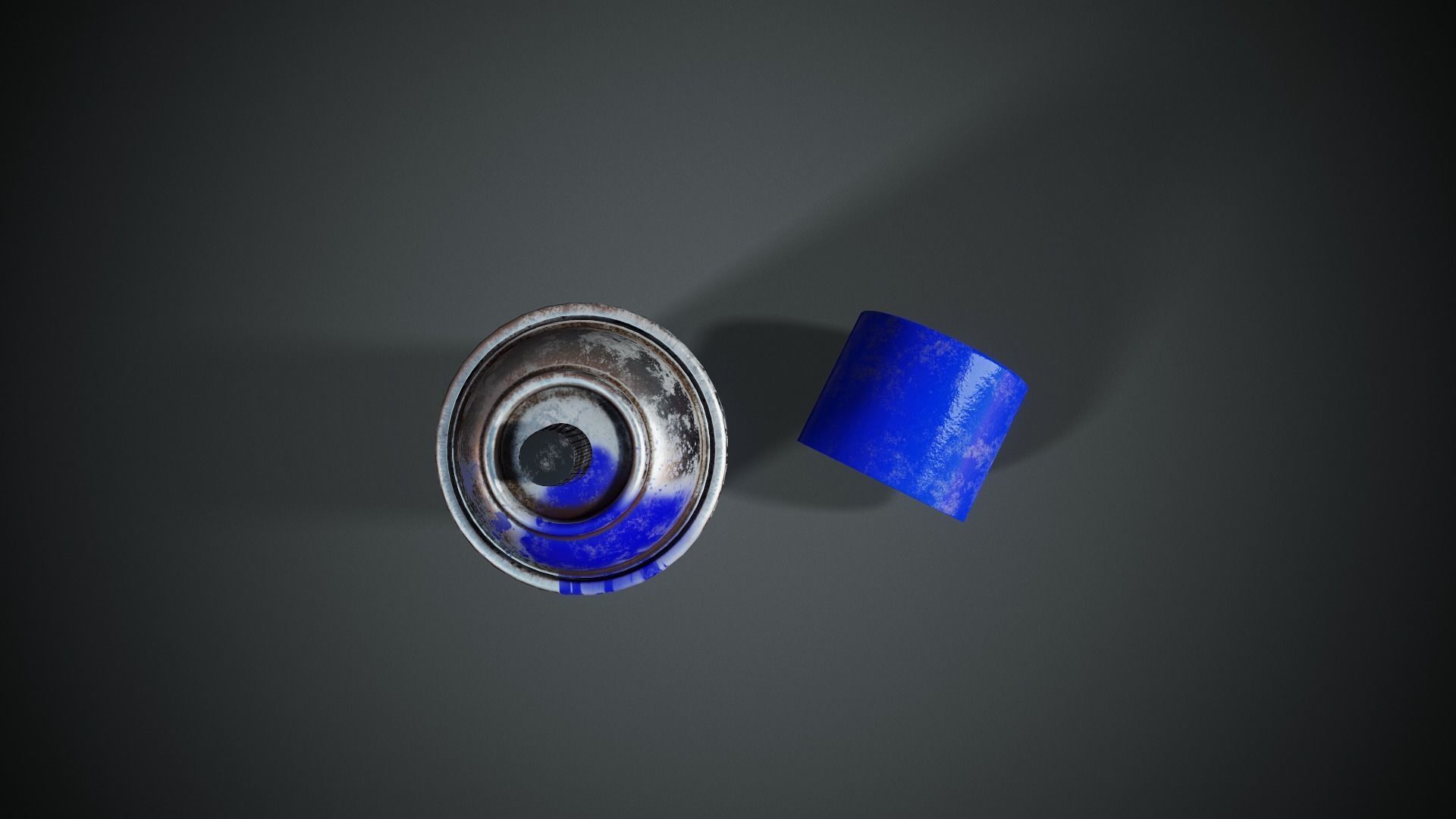 Retro Spray Can - Tutorial Included Low-poly 3D model_8