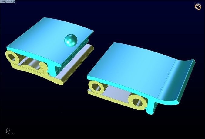 Bracelet lock 3D print model