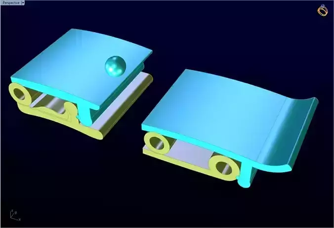 Bracelet lock 3D print model