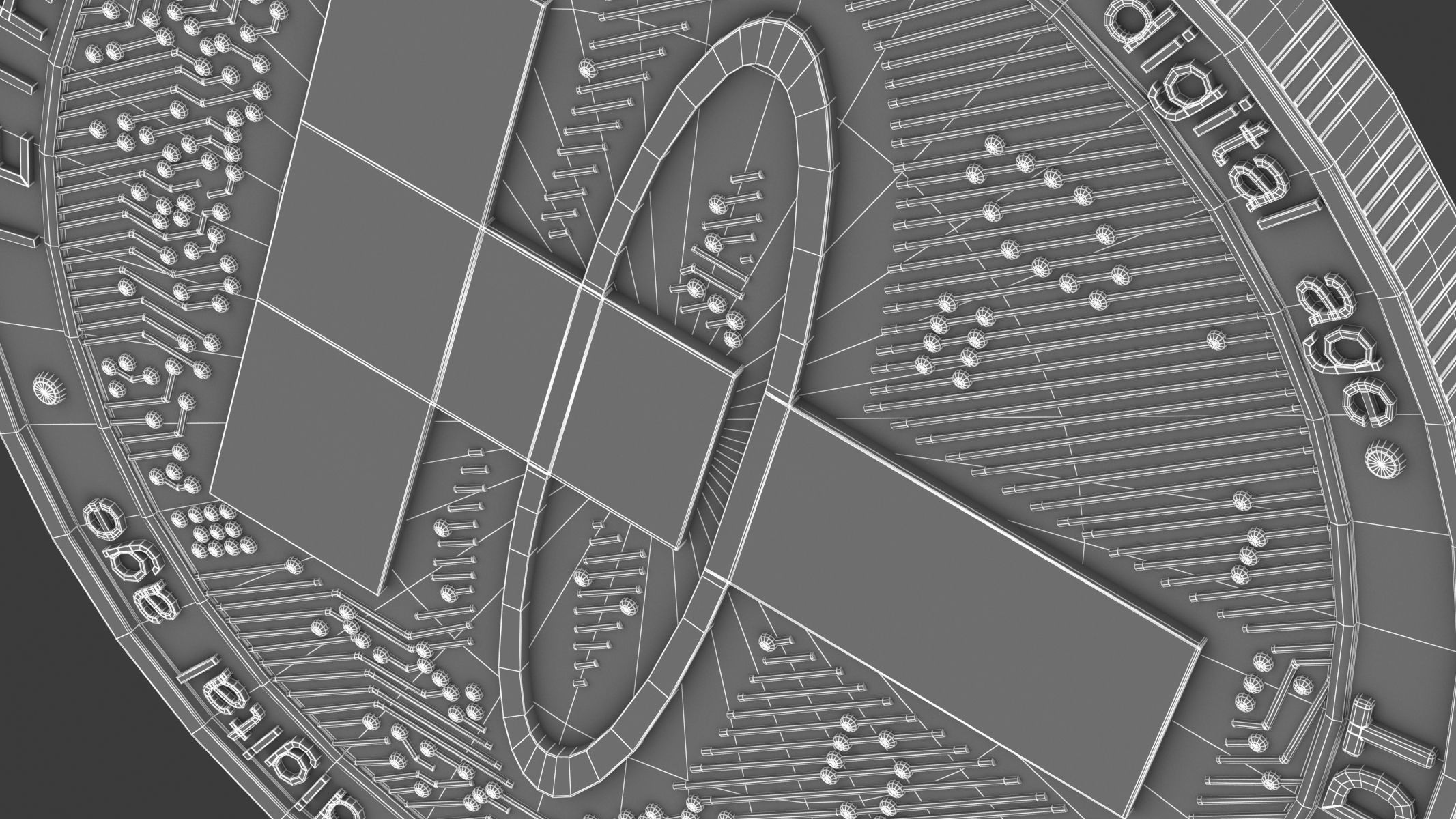 Tether Coin 3D model_9