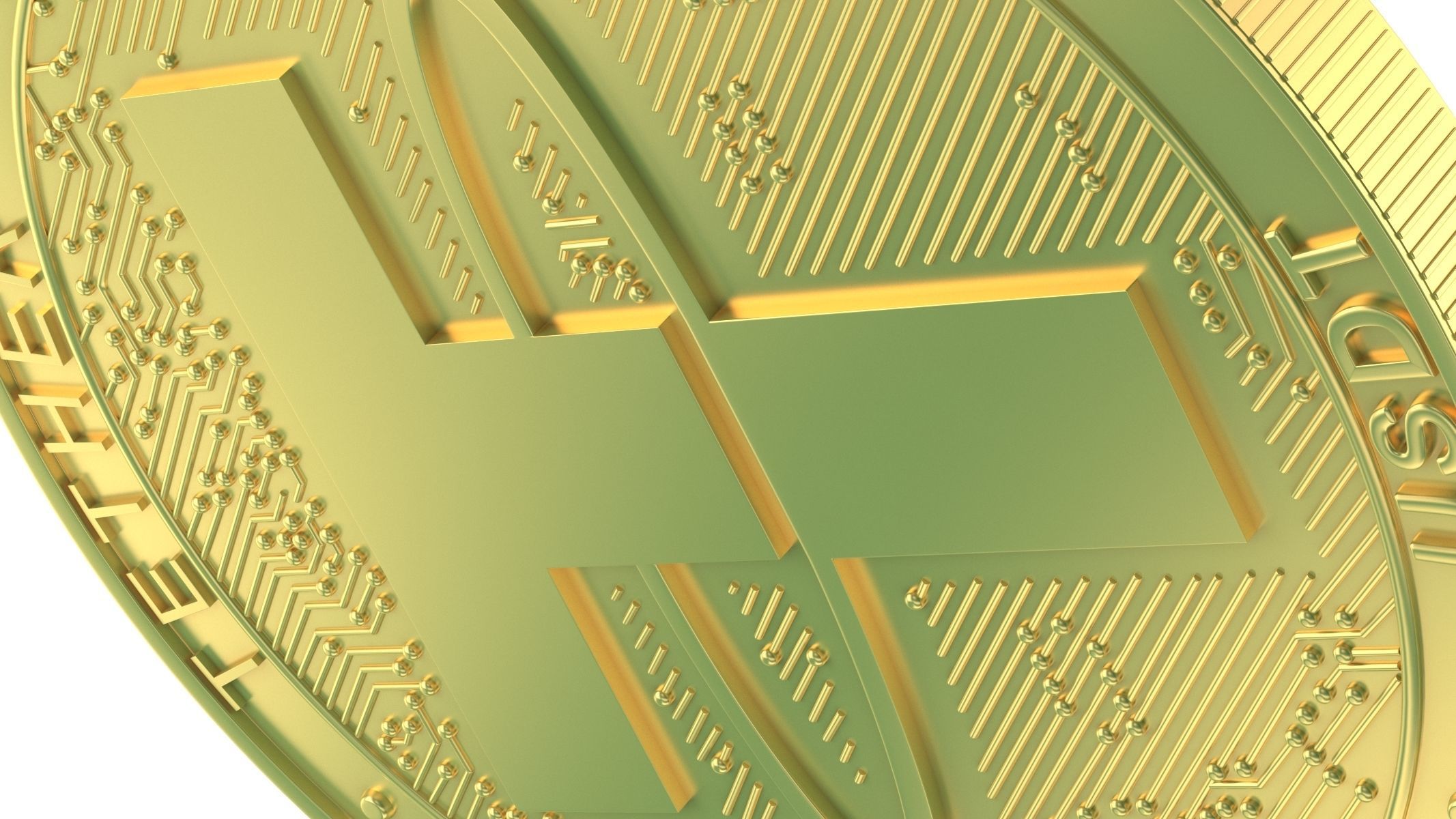 Tether Coin 3D model_4