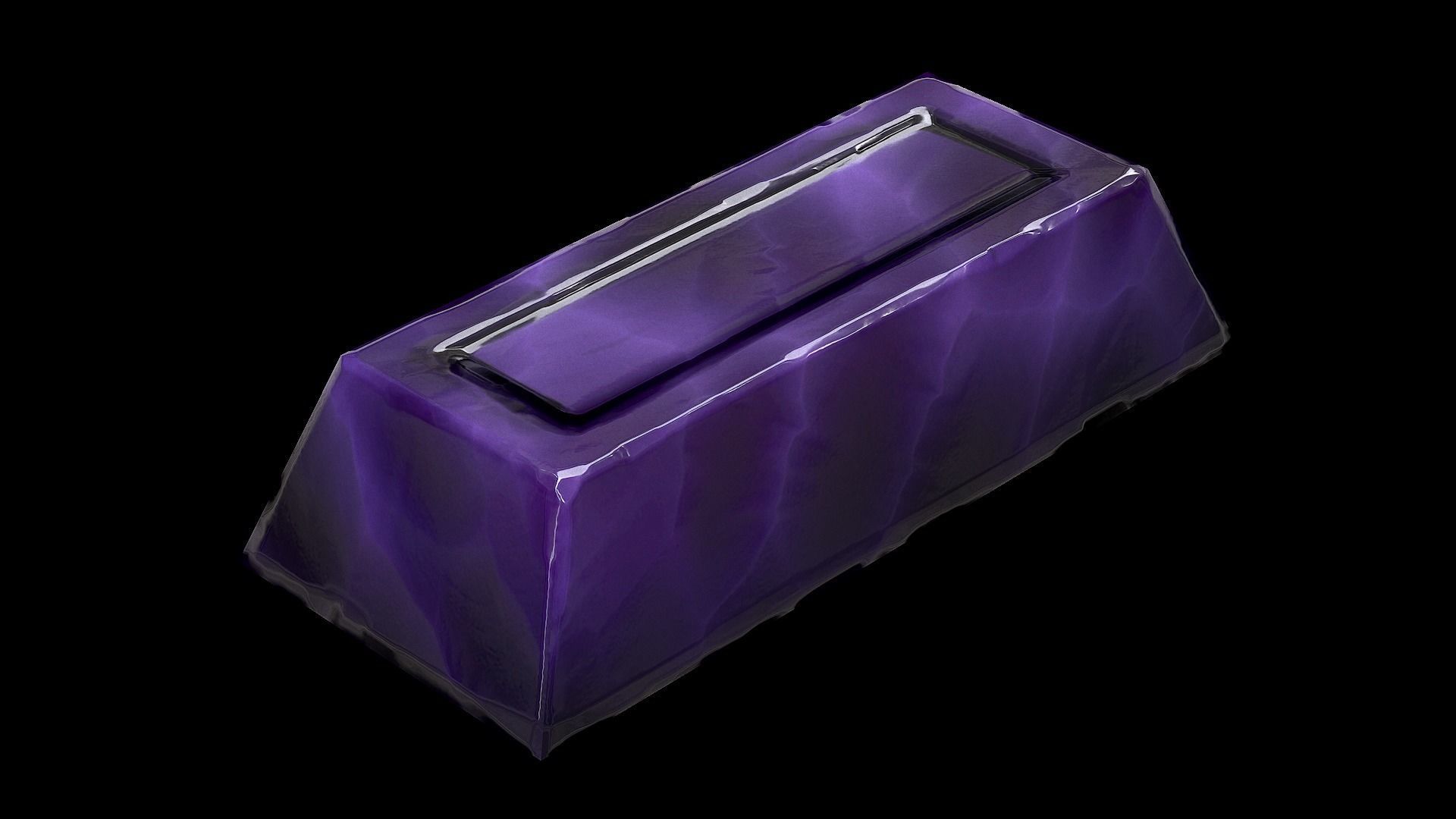 Obsidian Ingot Low-poly 3D model_2