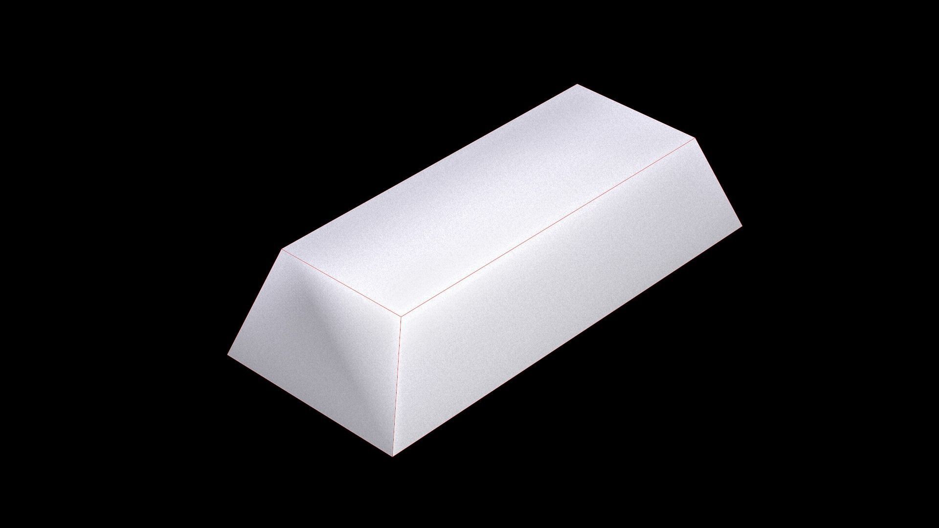 Steel Ingot Low-poly 3D model_9