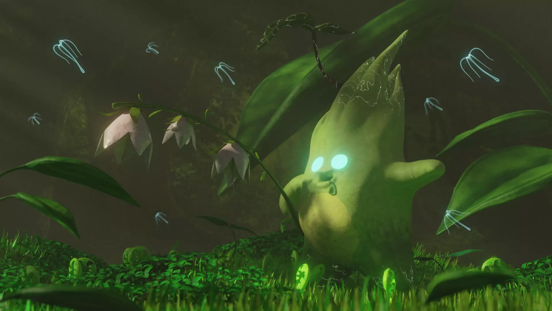 Patchi of the forest low and high poly mesh Low-poly 3D model