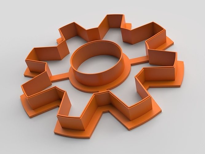 Cookie cutter - Snowflake 3D print model