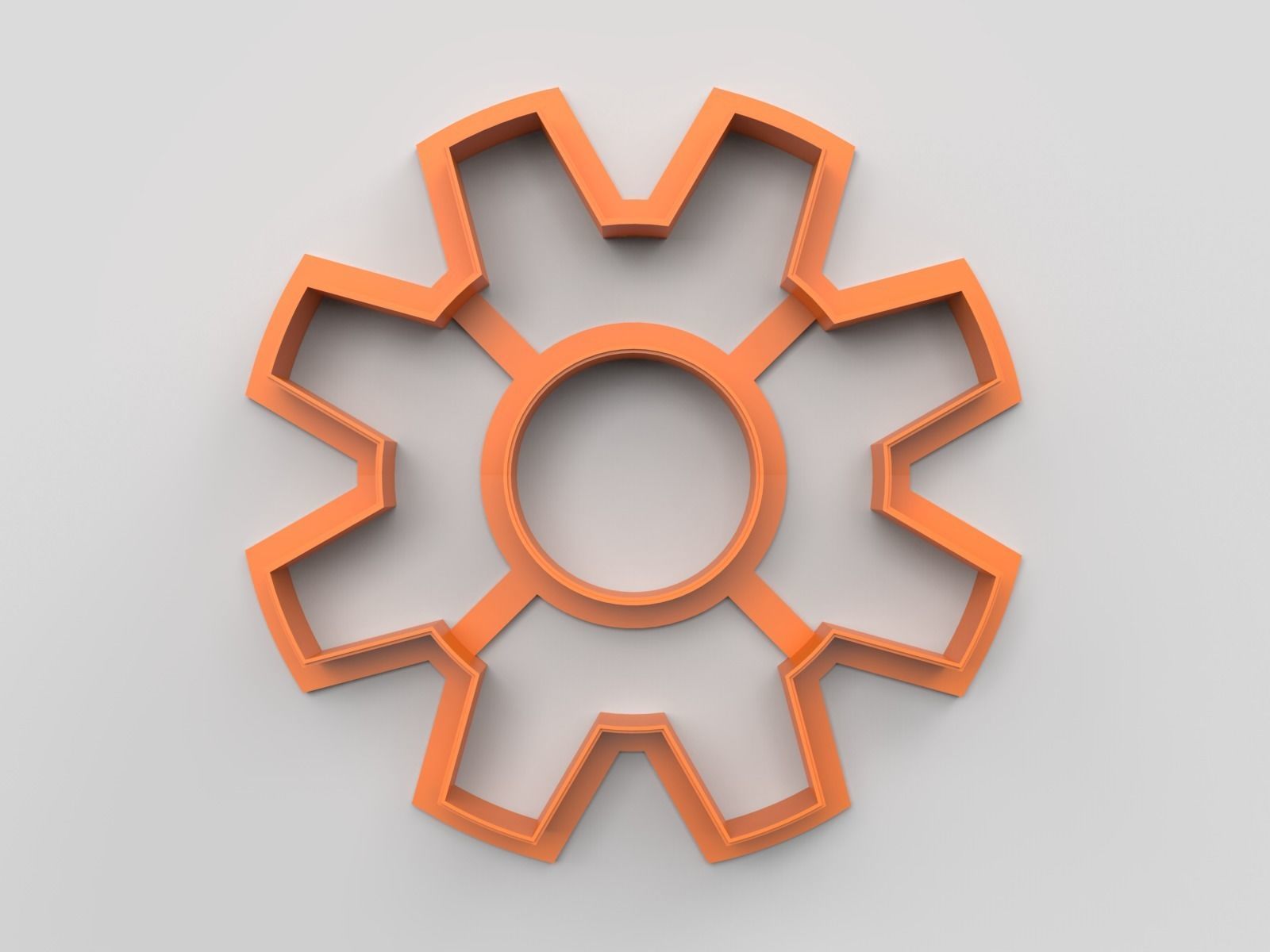 Cookie cutter - Snowflake 3D print model_1