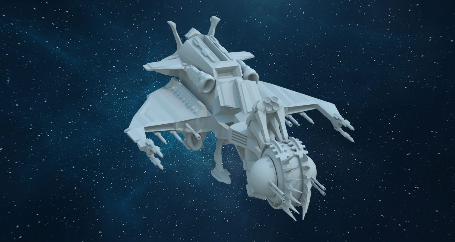 Spaceships - Future Team 3D model_4
